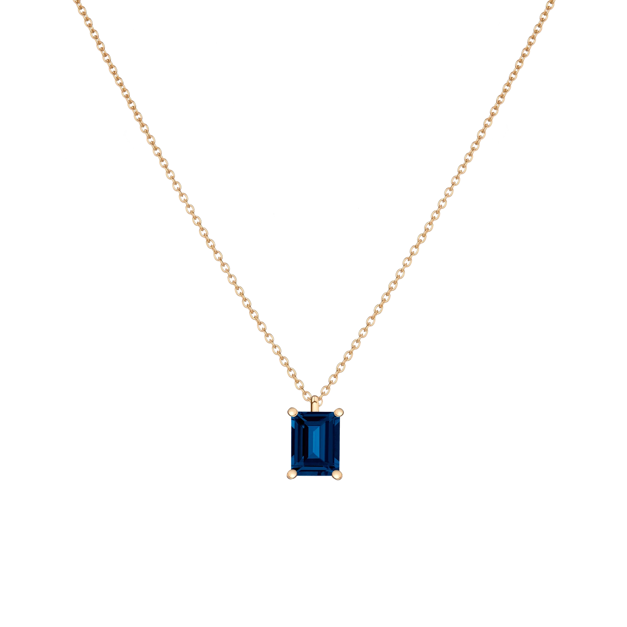 Emerald Gemstone Solitaire Necklace - Image 6