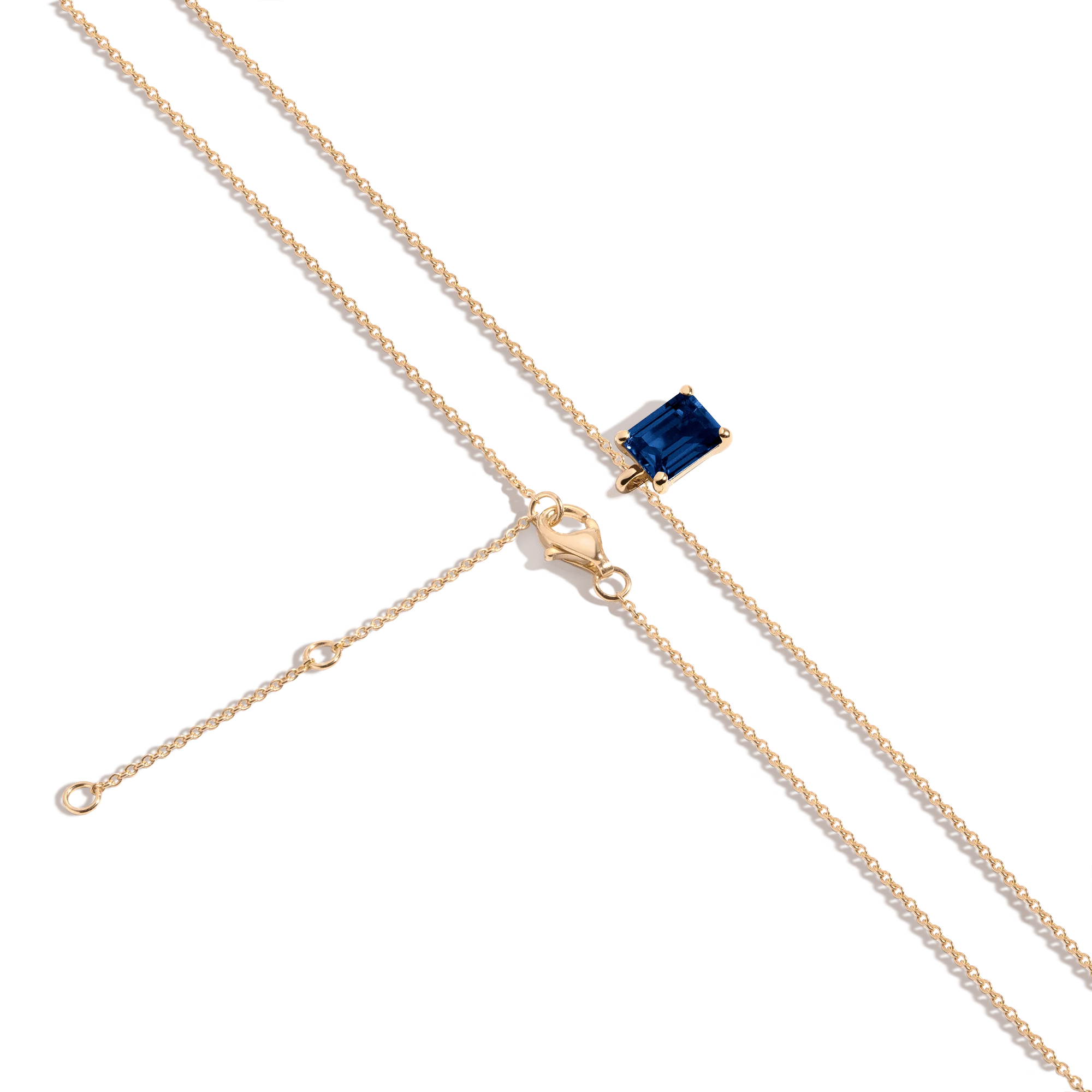 Emerald Gemstone Solitaire Necklace - Image 7