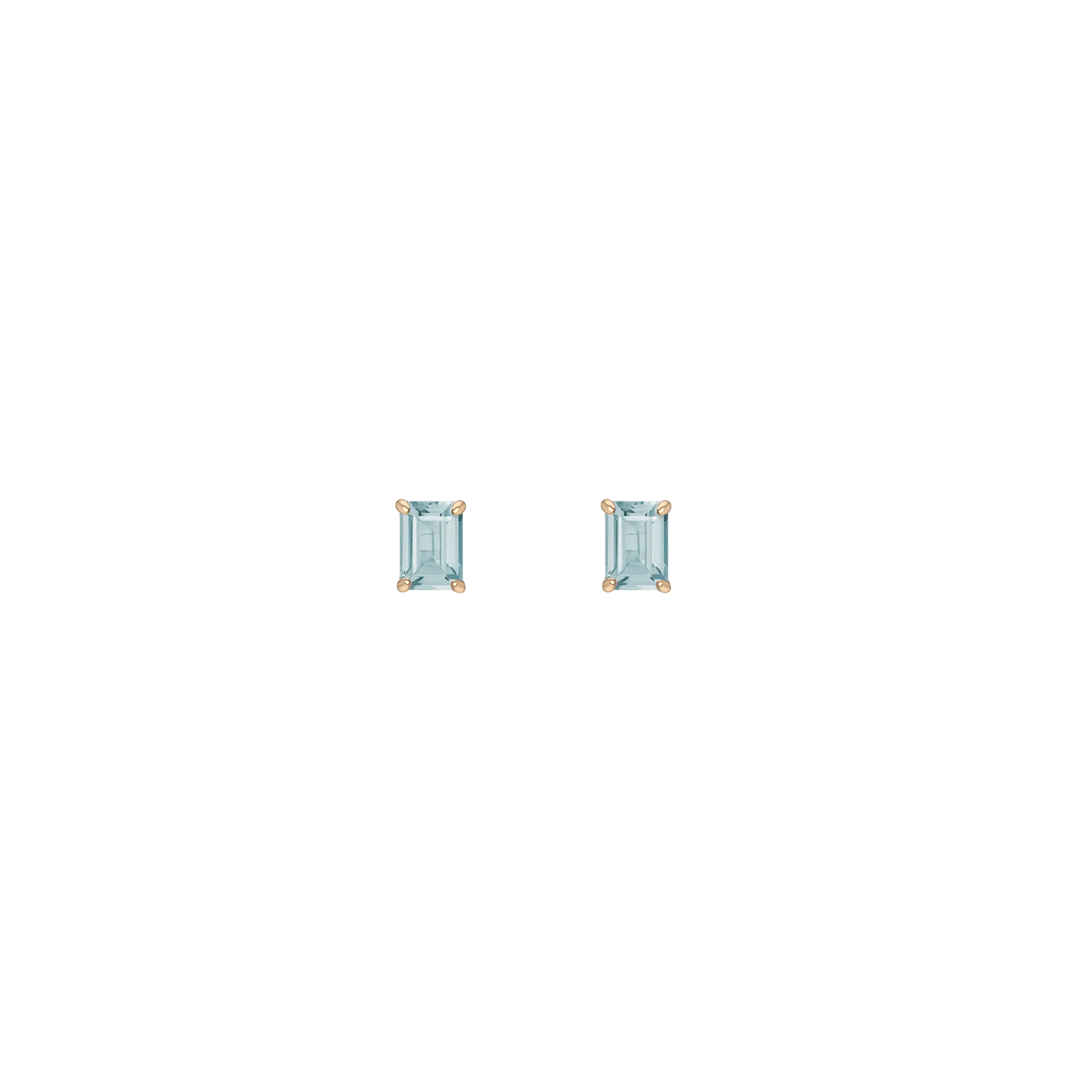 Emerald Gemstone Solitaire Stud Earrings - Image 11