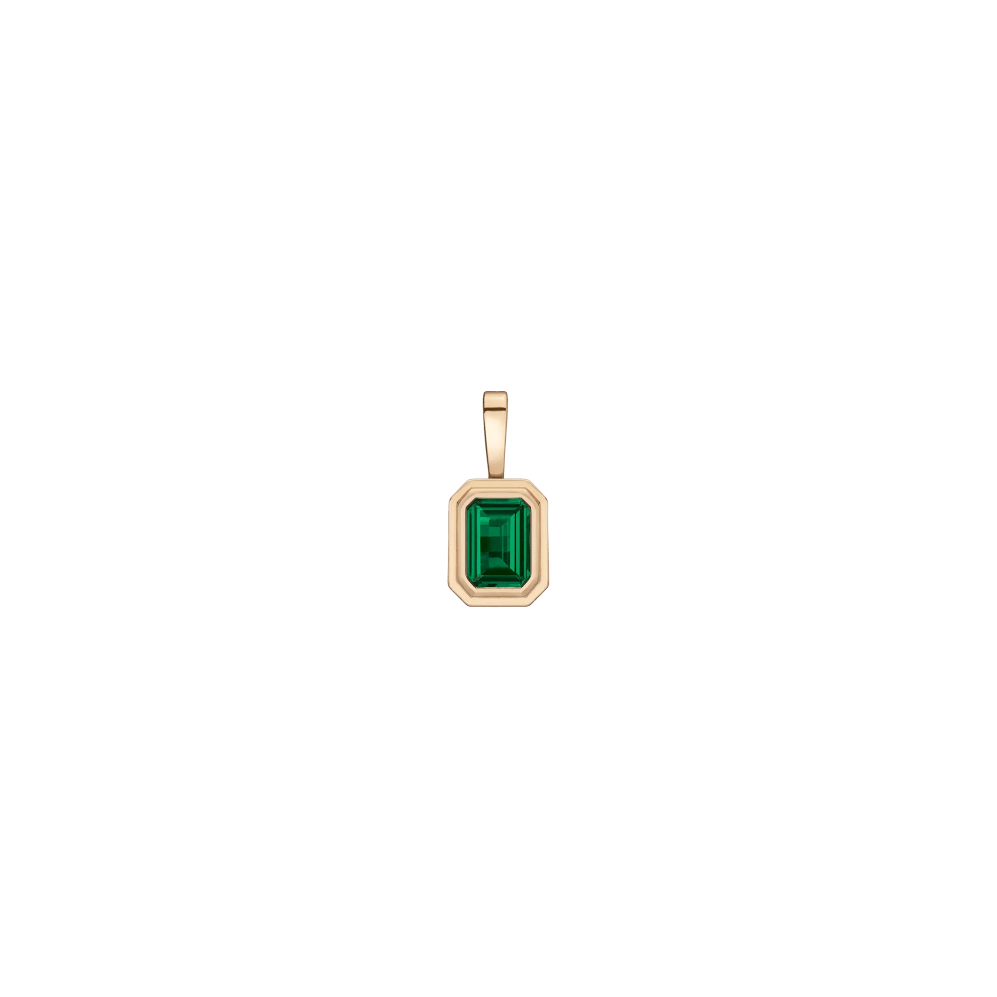 Lab Grown Emerald Heirloom Pendant