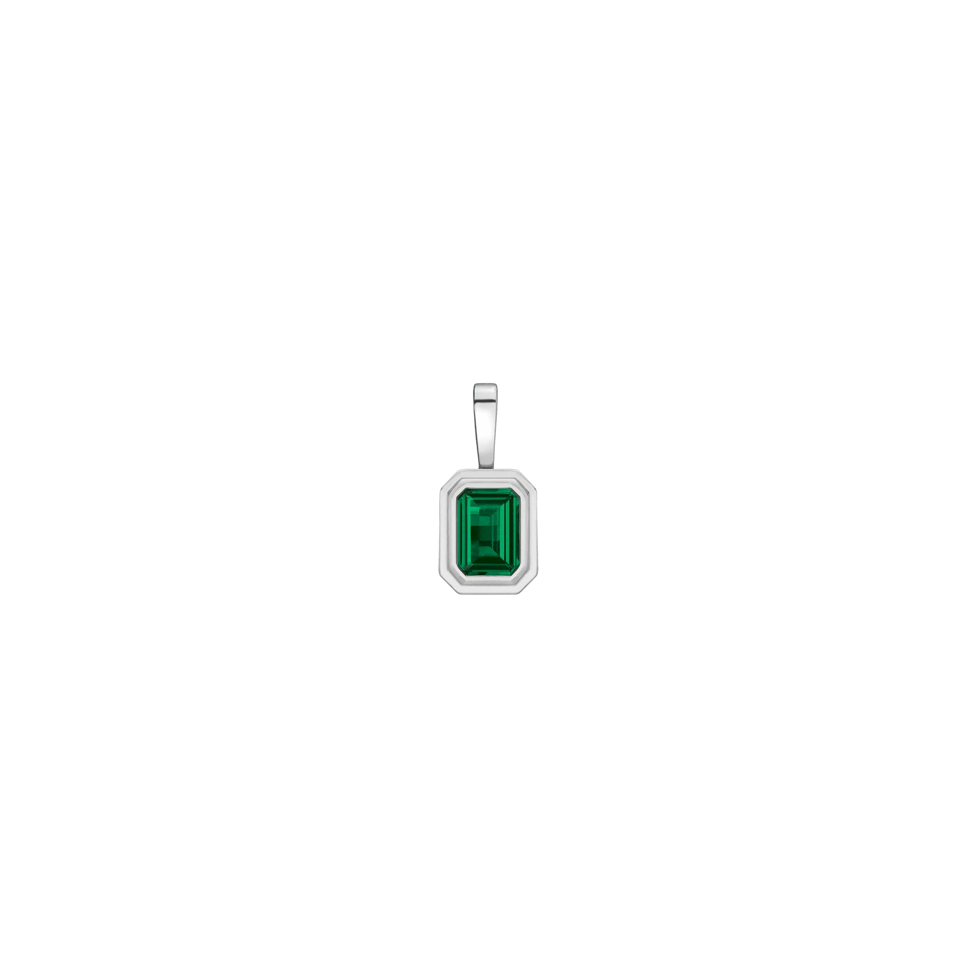 Lab Grown Emerald Heirloom Pendant - Image 2