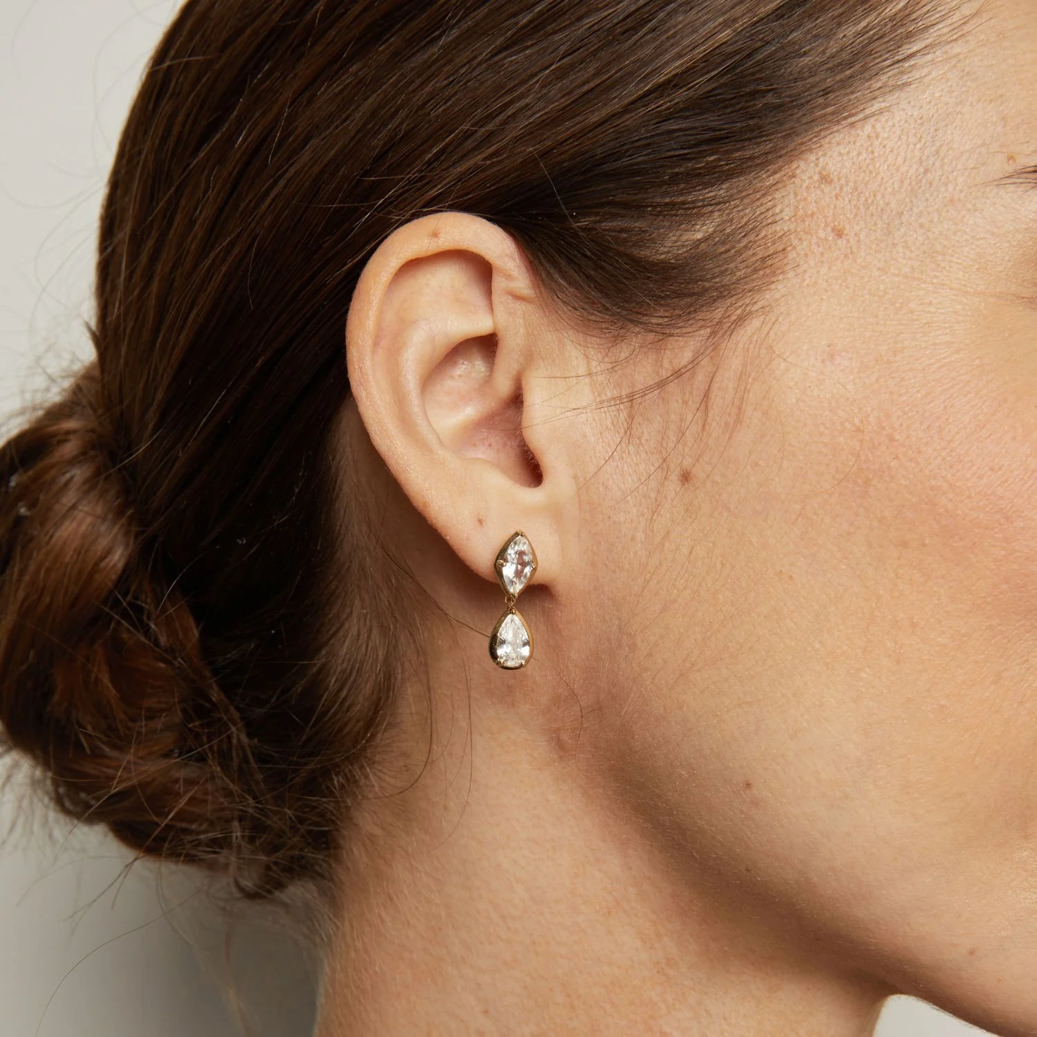 Georgian Toi et Moi Drop Earrings - Image 3