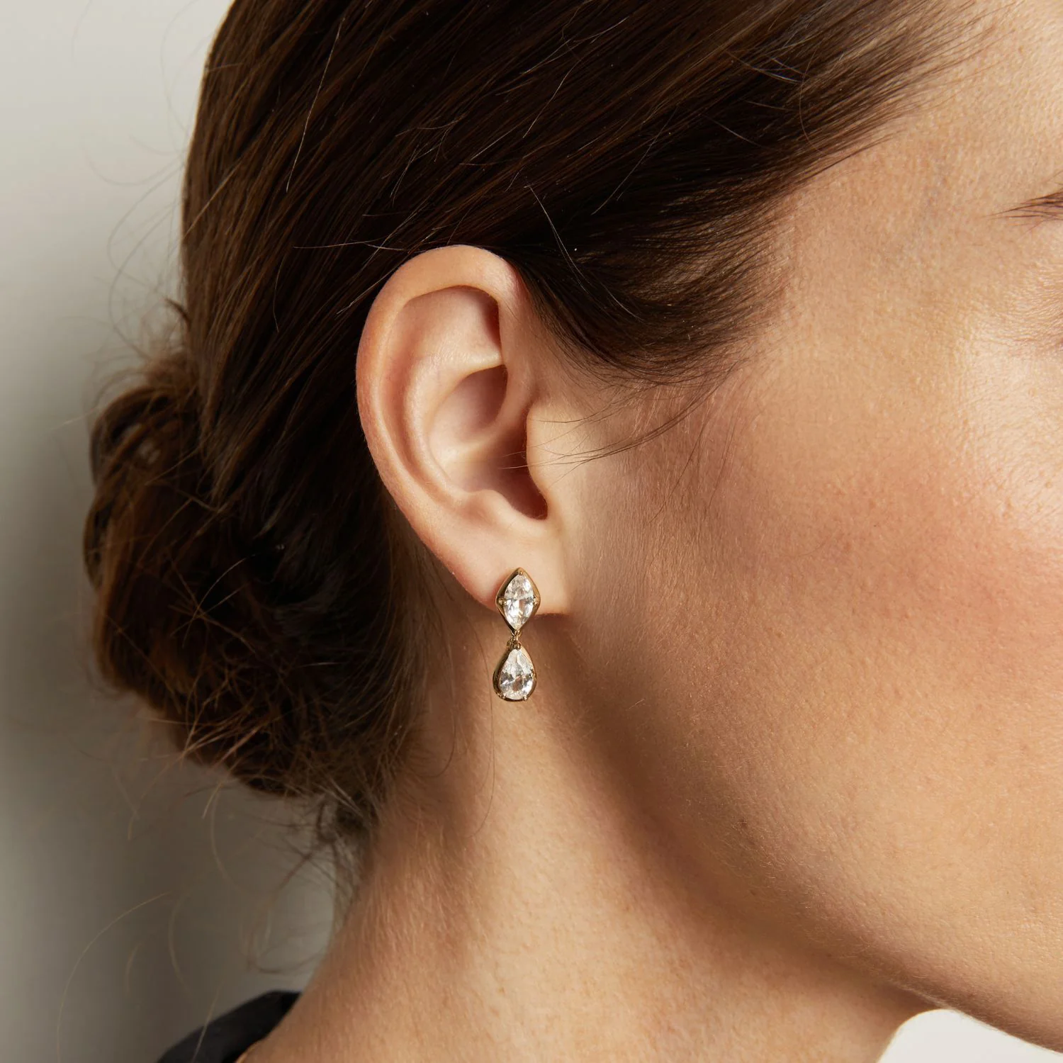 Georgian Toi et Moi Drop Earrings - Image 4
