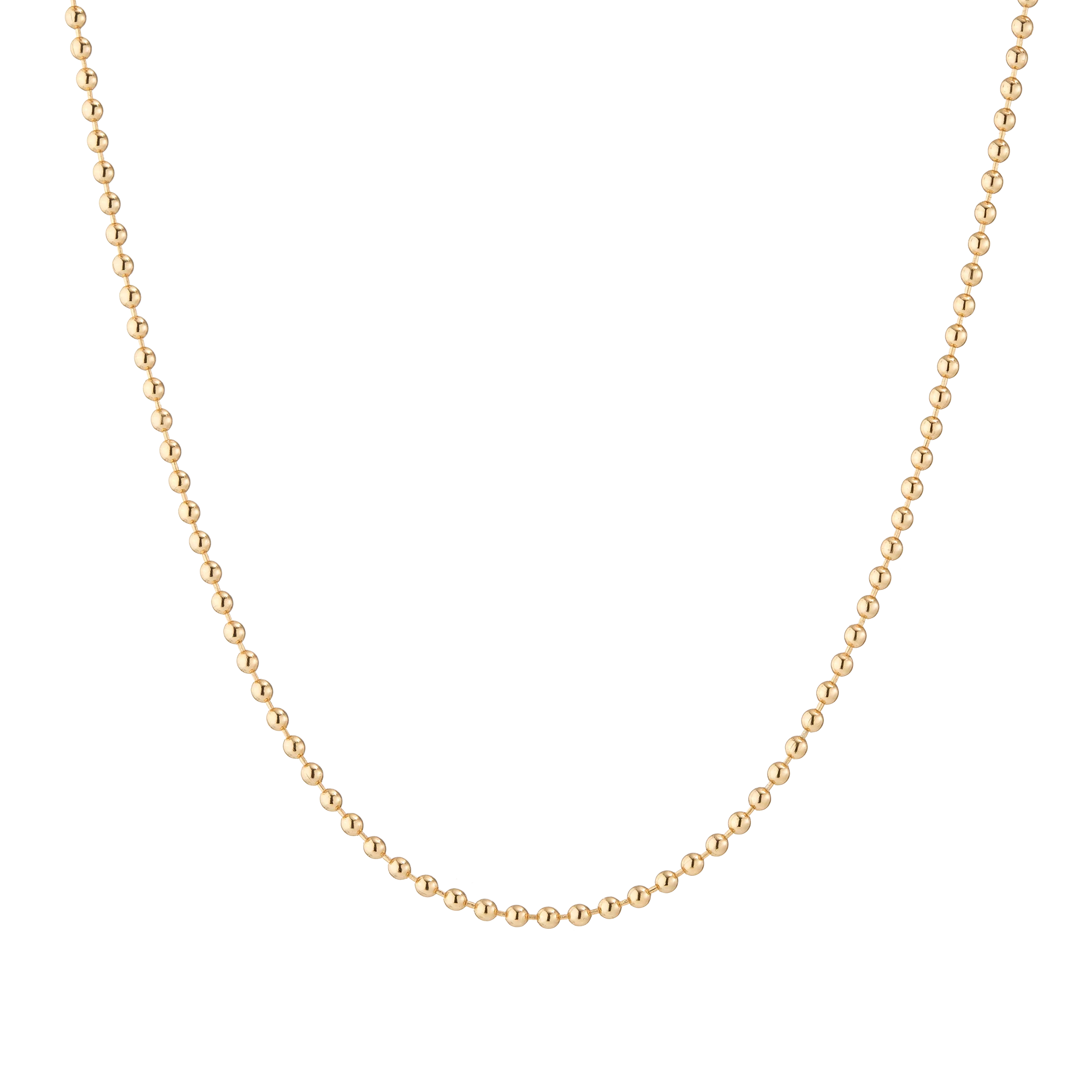 Gold Ball Chain Necklace