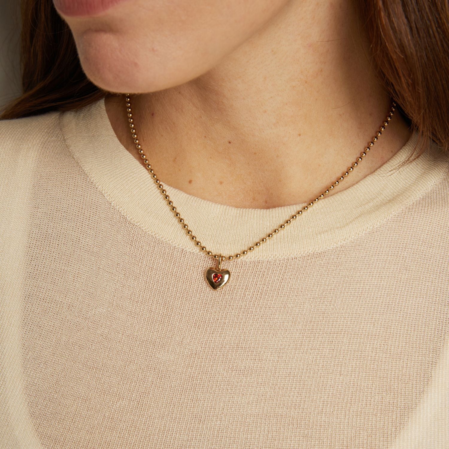 Gold Ball Chain Necklace - Image 12