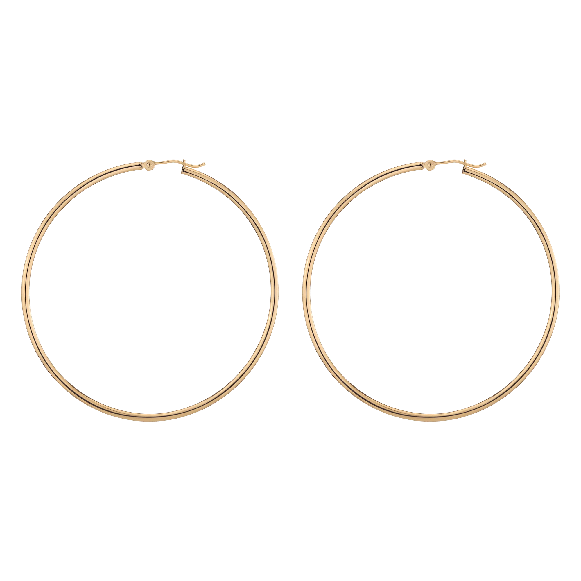 Gold Hoop Earrings - 2mm - Image 37