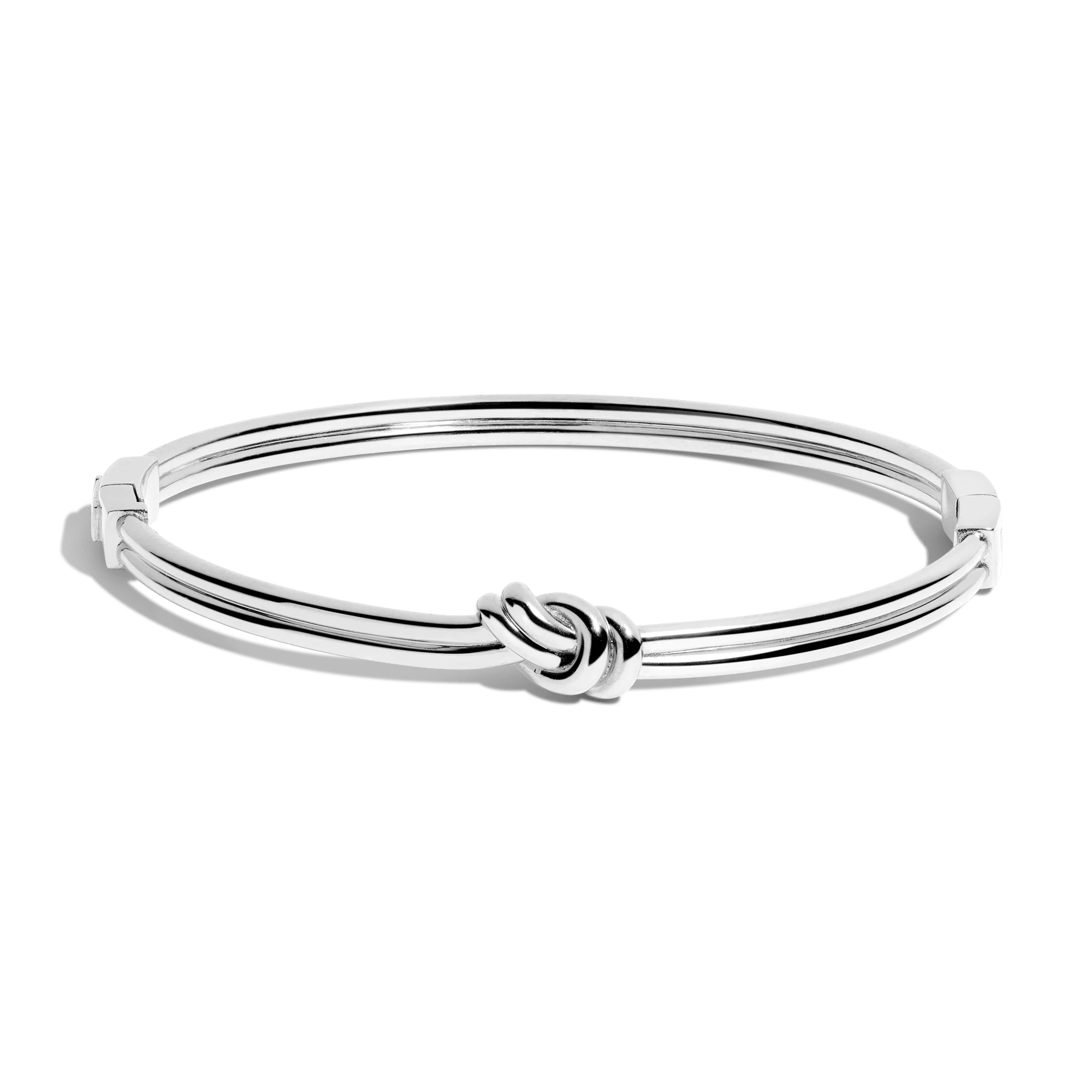 Gold Knot Hinged Bracelet - Image 6