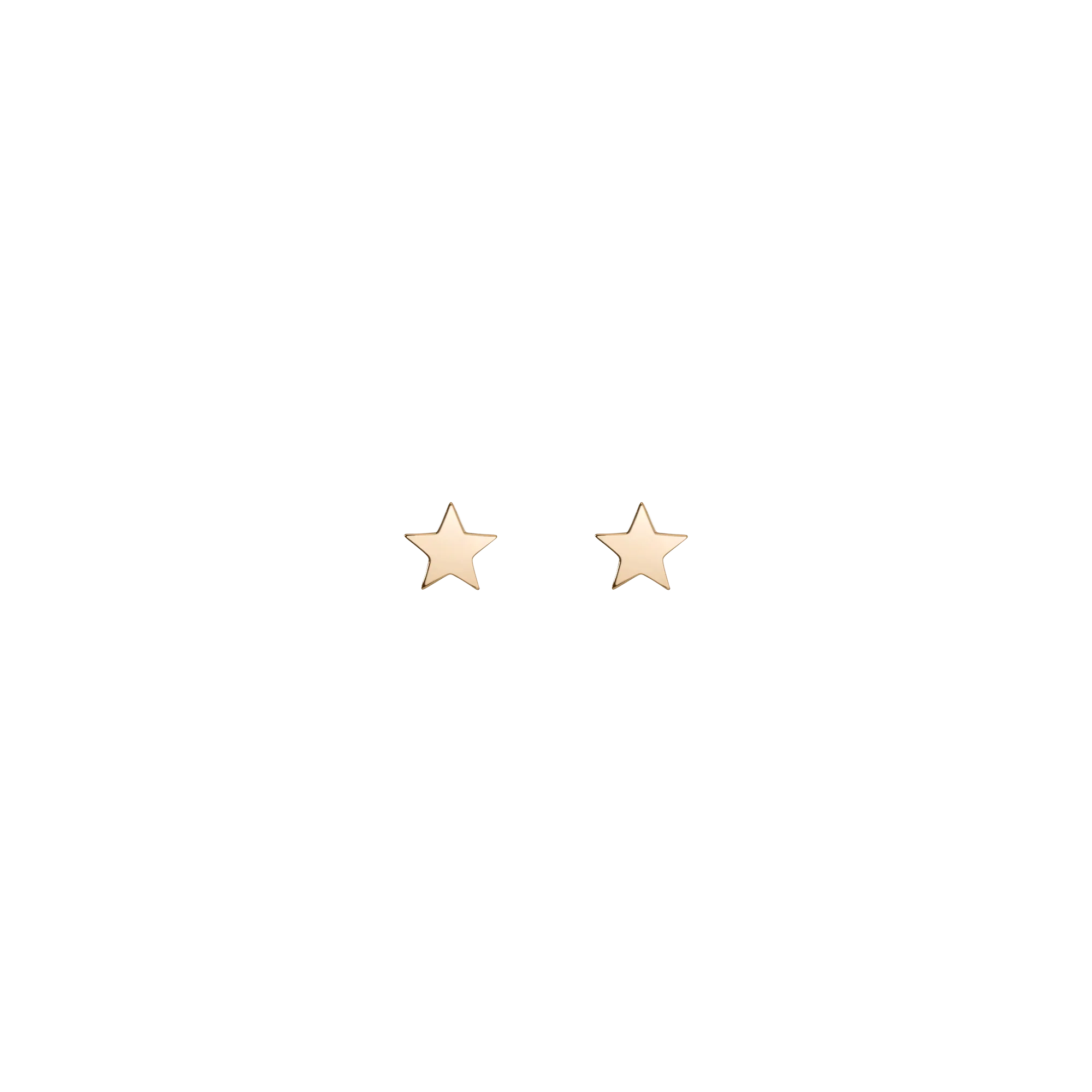Gold Nova Star Stud Earrings