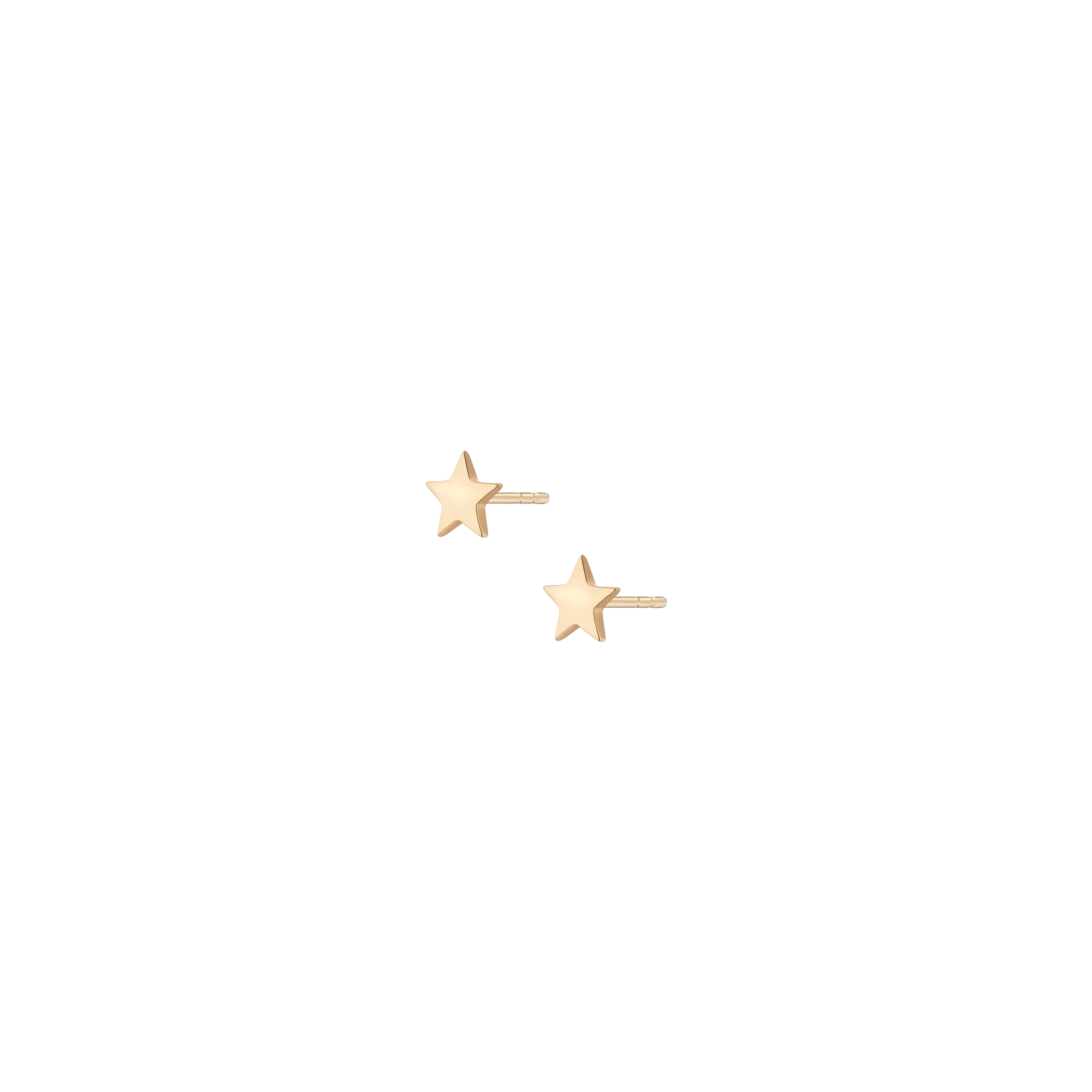 Gold Nova Star Stud Earrings - Image 2