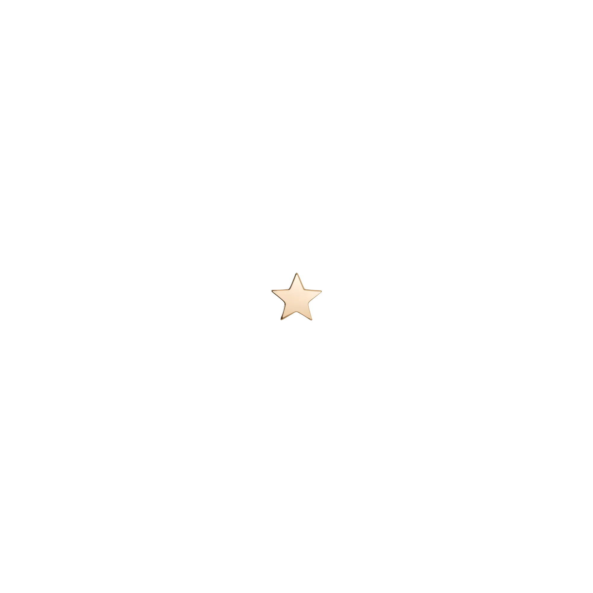 Gold Nova Star Stud Earrings - Flat Back - Image 2