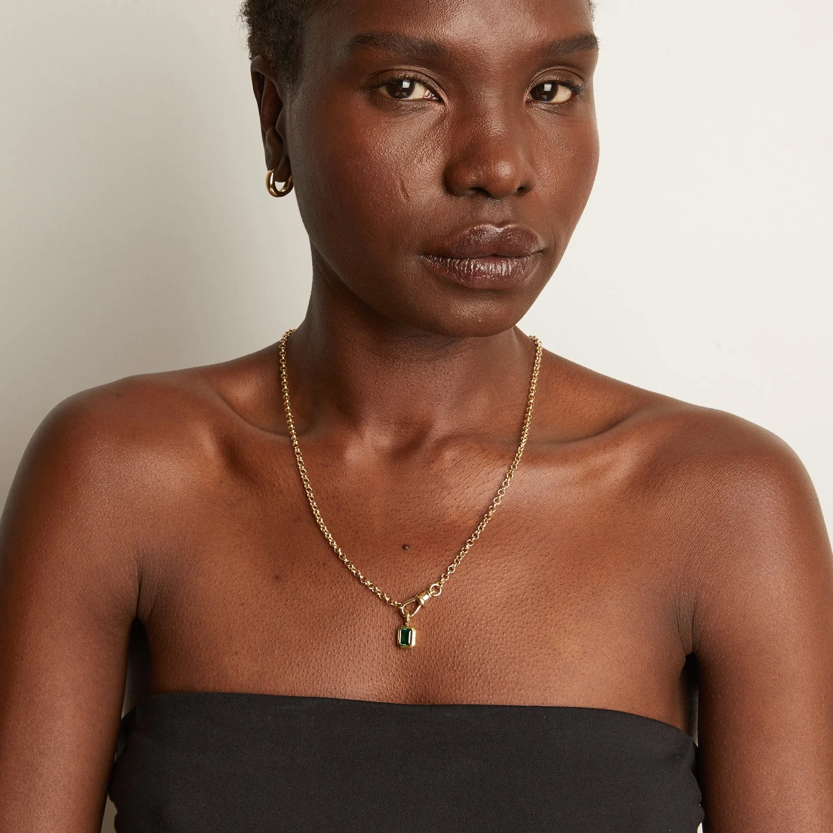 Gold Rolo Chain Necklace - Image 9