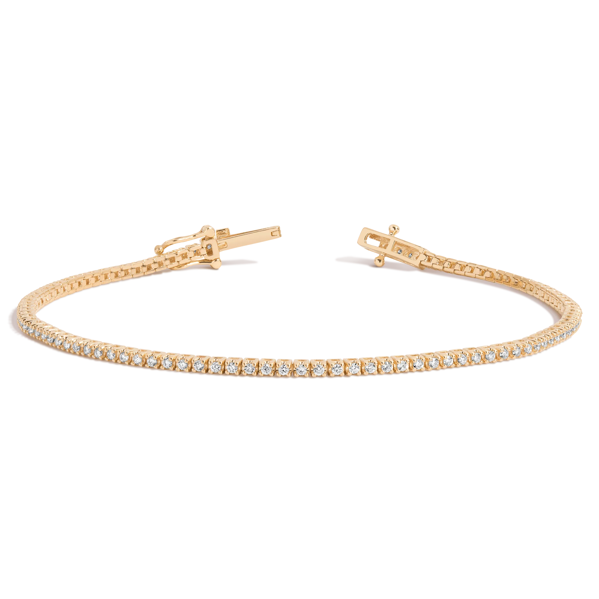 Half Carat Lab Grown Diamond Tennis Bracelet - Image 2