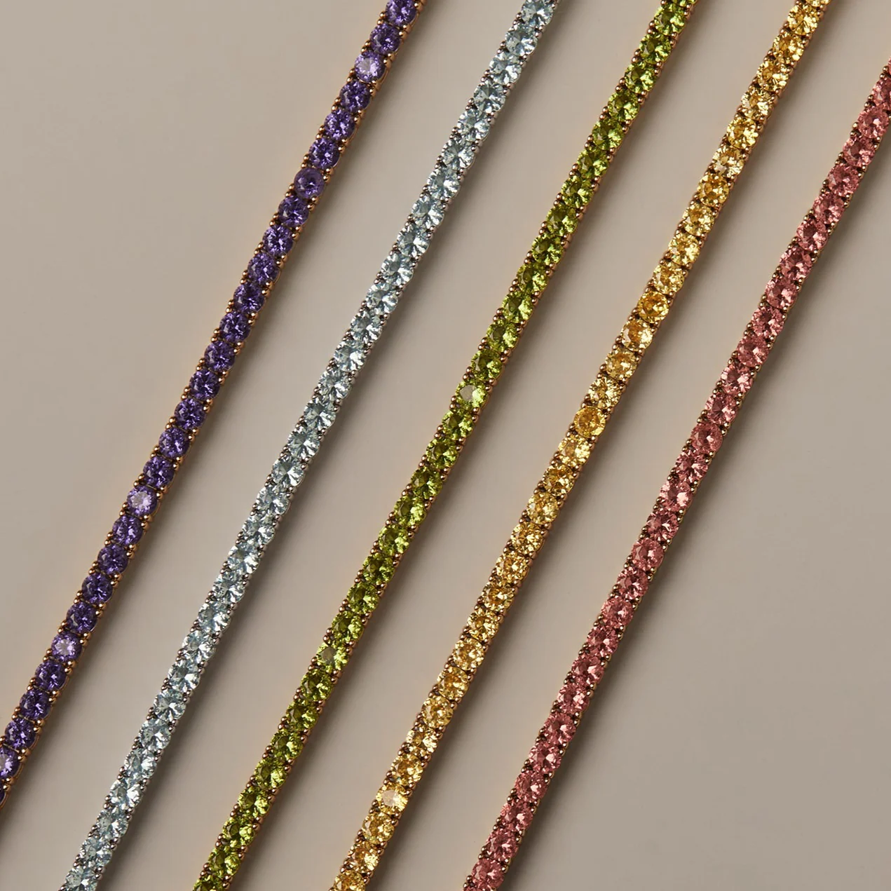 Lab Grown Blue Tourmaline Tennis Bracelet - Image 6