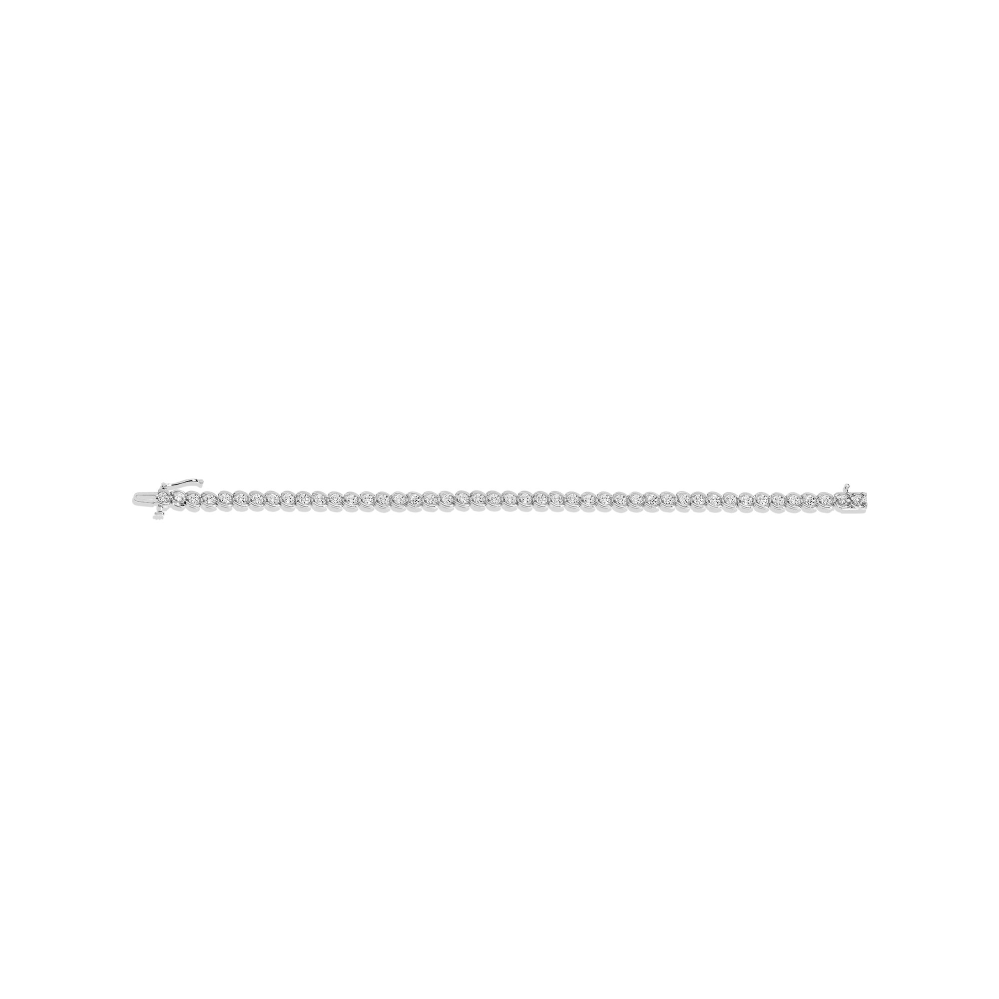 Lab Grown Diamond Bezel Estate Tennis Bracelet - Image 4