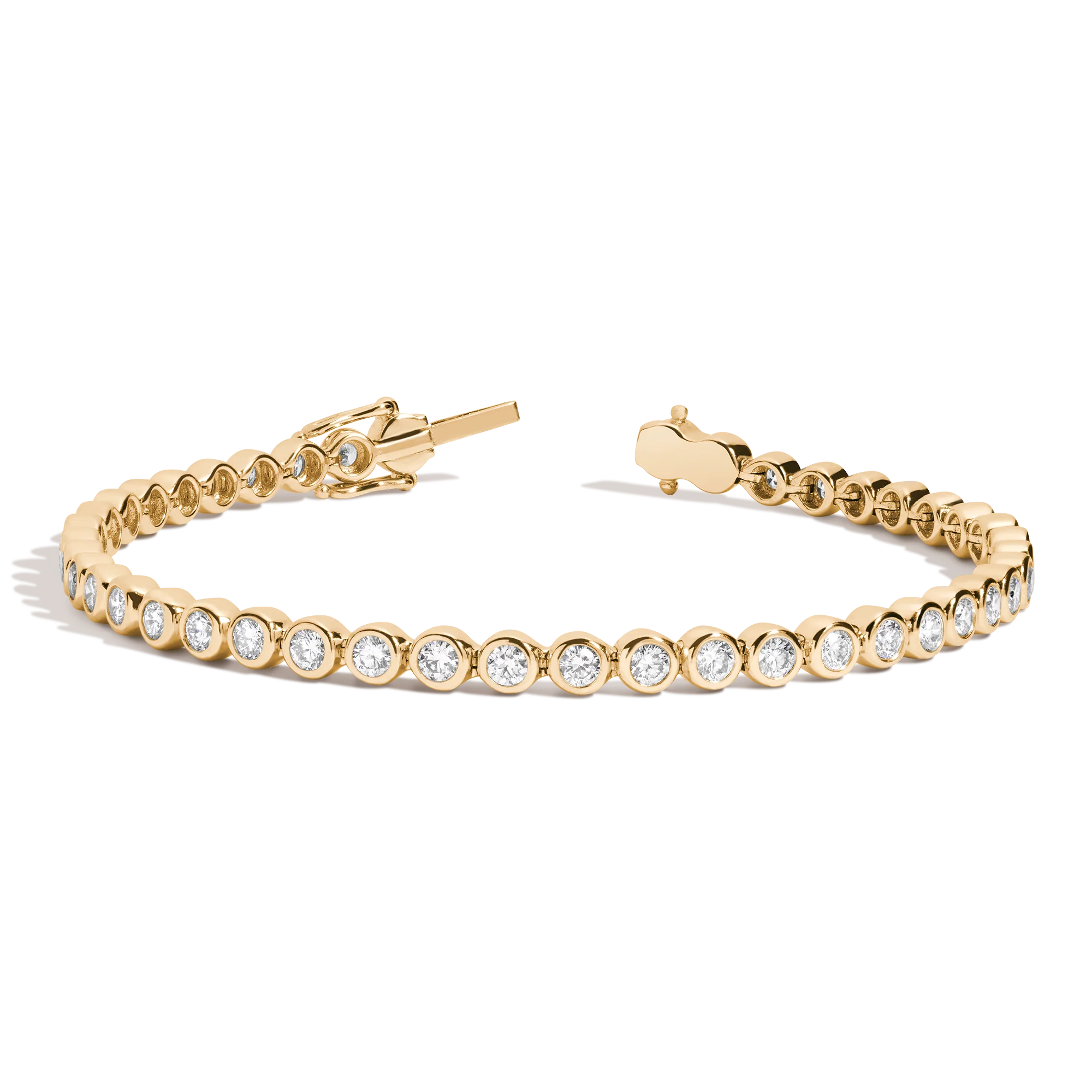 Lab Grown Diamond Bezel Tennis Bracelet - Image 2