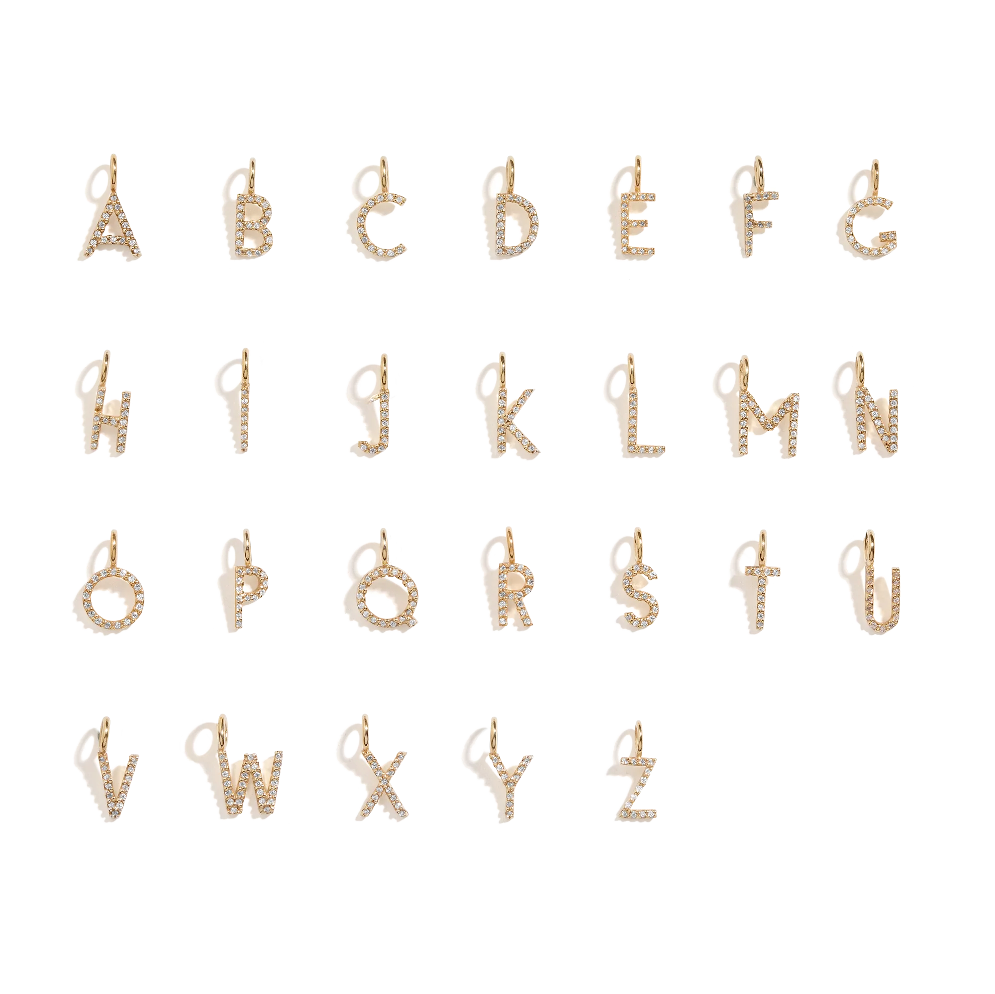 Lab Grown Diamond Classic Letter Pendant - Image 25