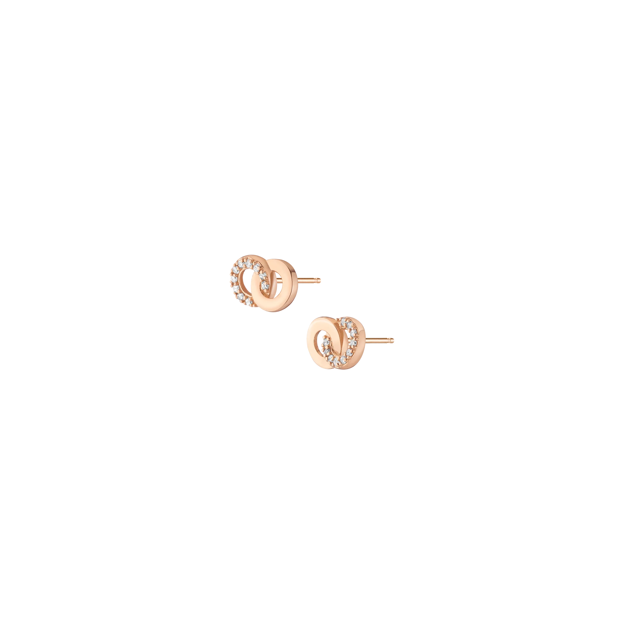 Lab Grown Diamond Connection Stud Earrings - Image 5