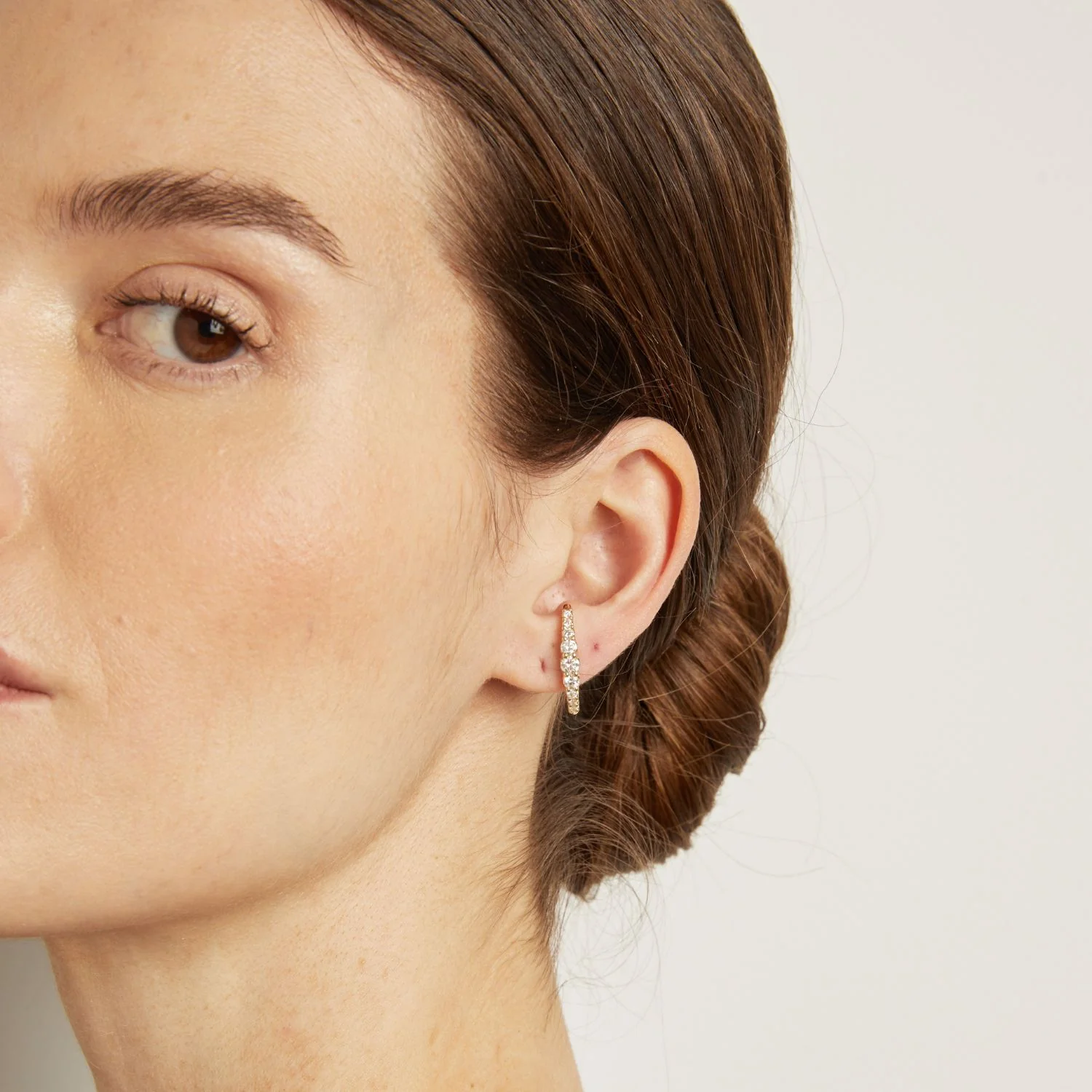 Lab Grown Diamond Eternity Stud Earrings - Image 10