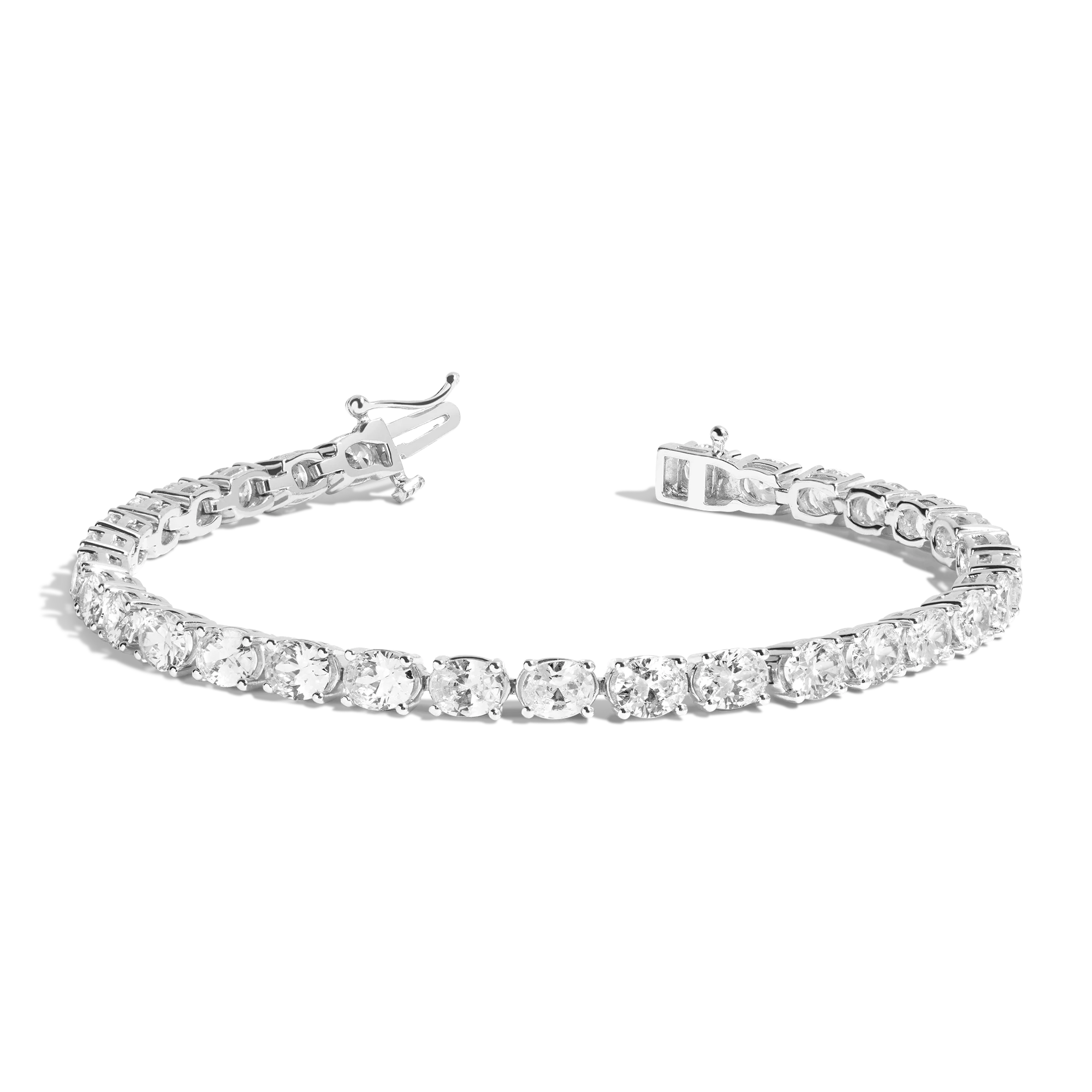 Lab Grown Diamond Oval Tennis Bracelet