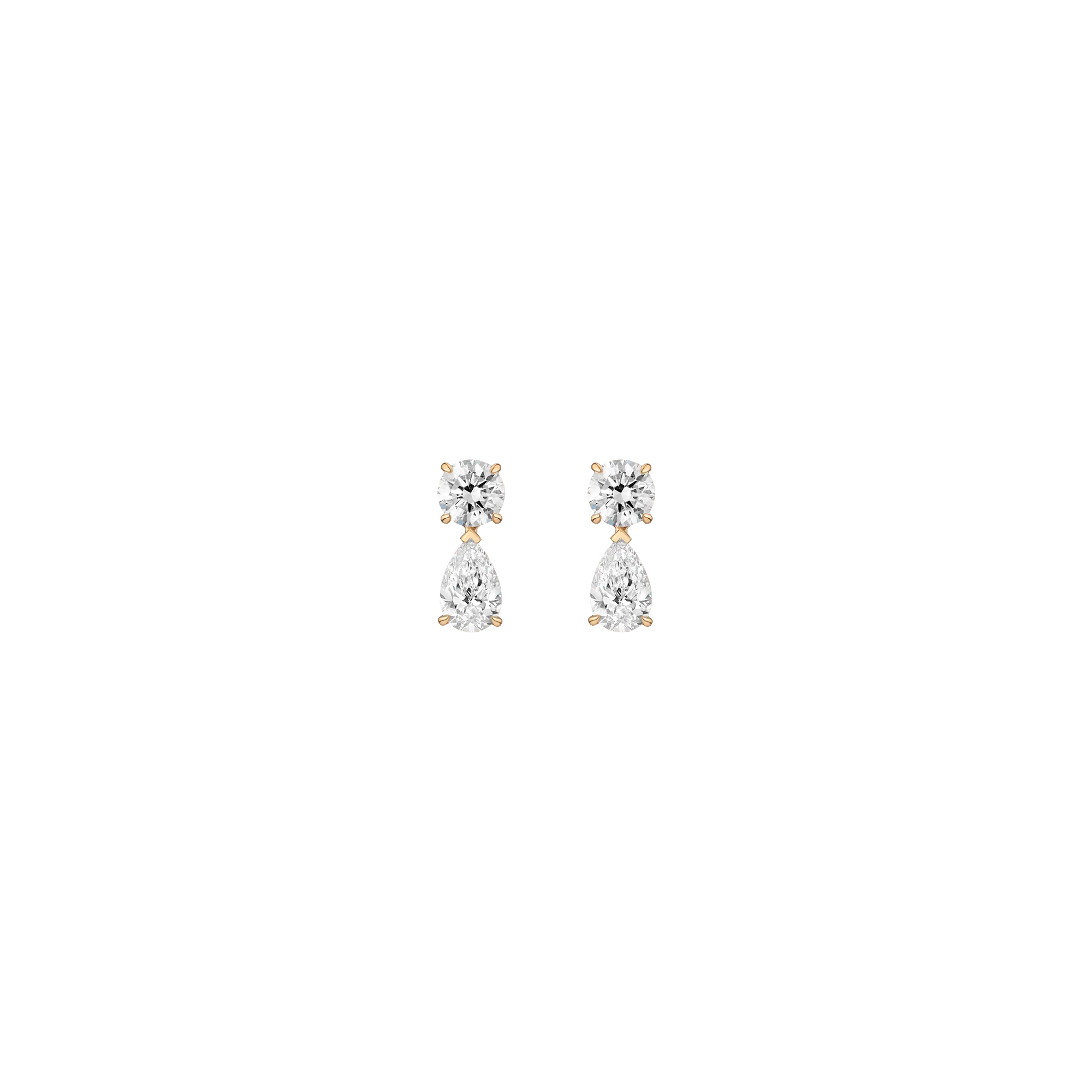 Lab Grown Diamond Pear Drop Earrings - Image 5
