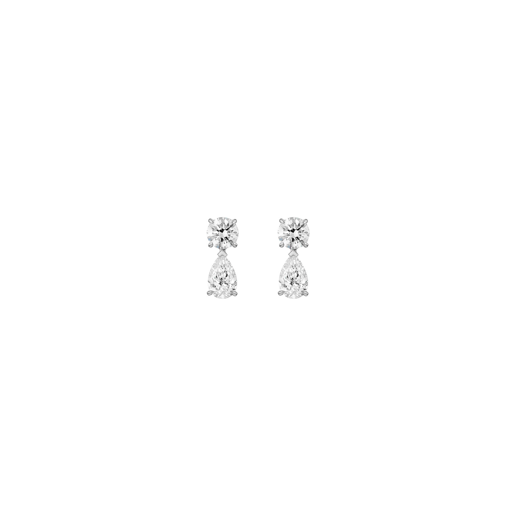 Lab Grown Diamond Pear Drop Earrings - Image 7