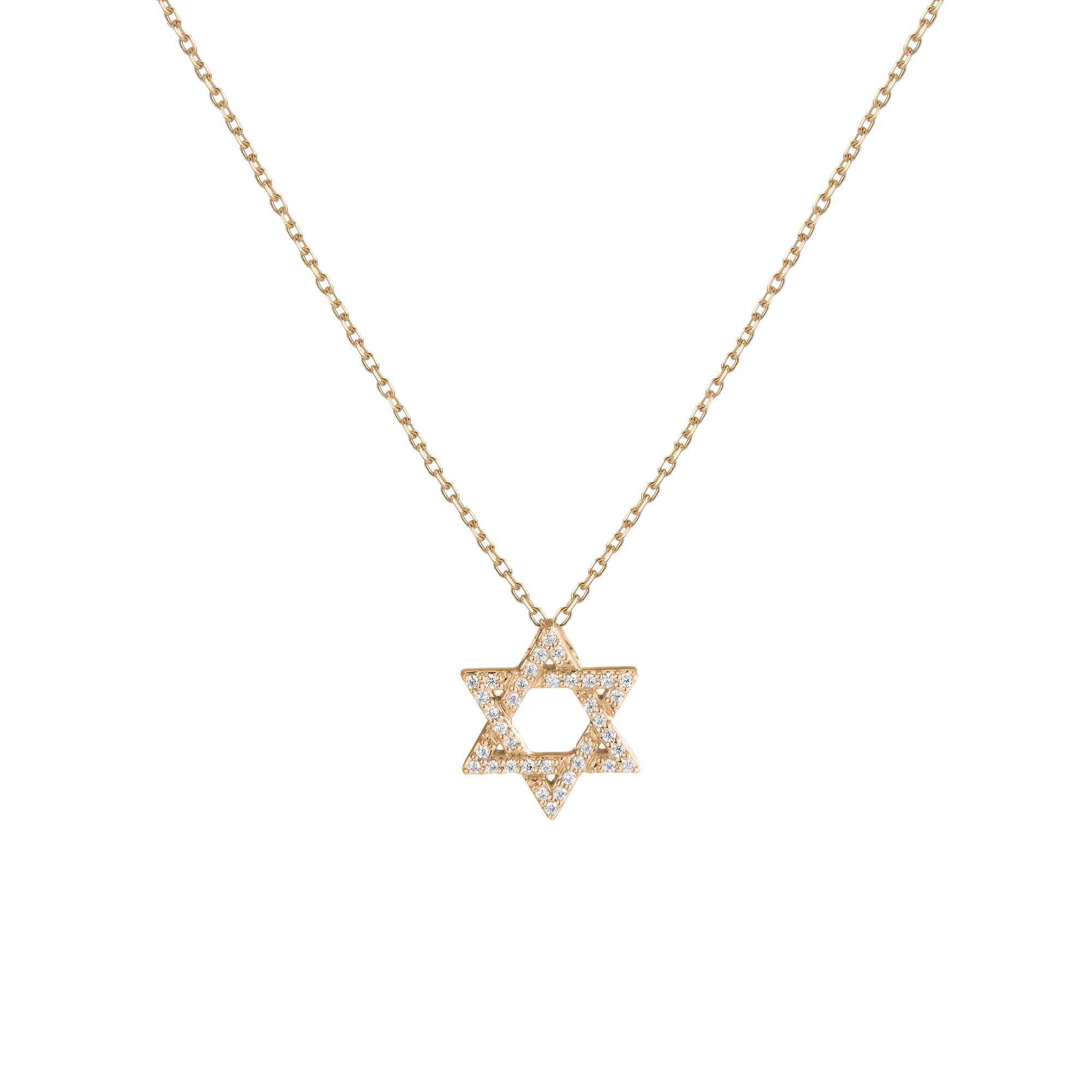 Lab Grown Diamond Star of David Necklace