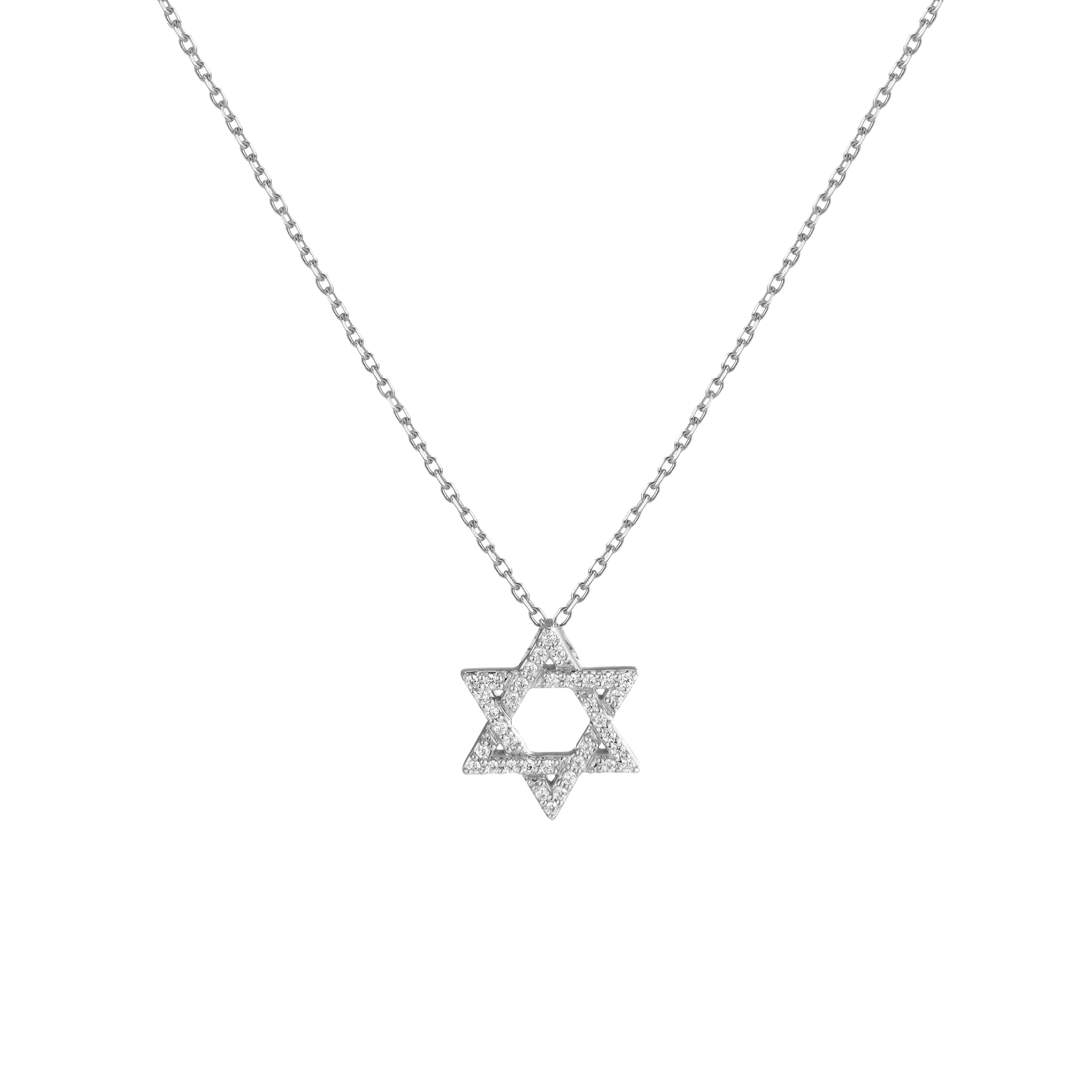 Lab Grown Diamond Star of David Necklace - Image 2
