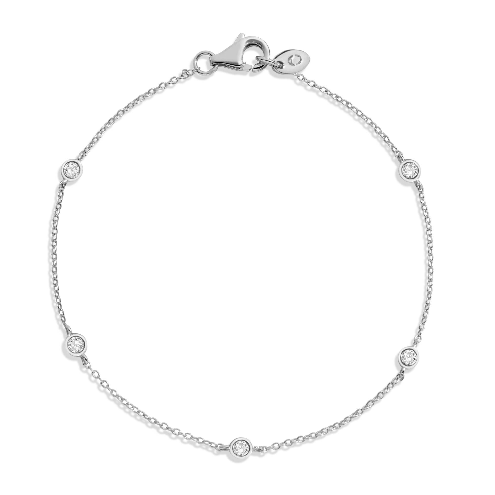 Lab Grown Diamond Station Bracelet - Image 2