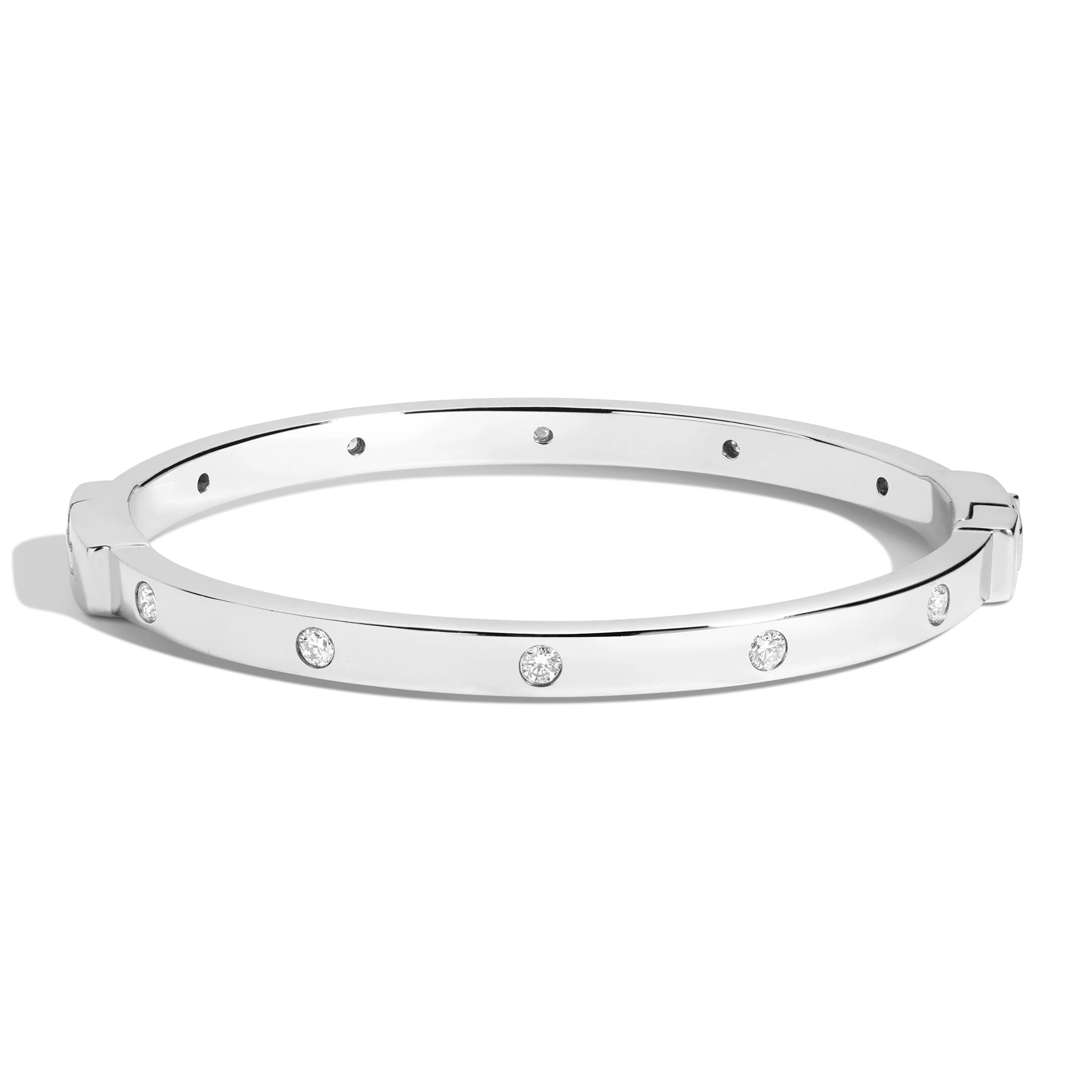 Lab Grown Diamond Station Cuff Bracelet