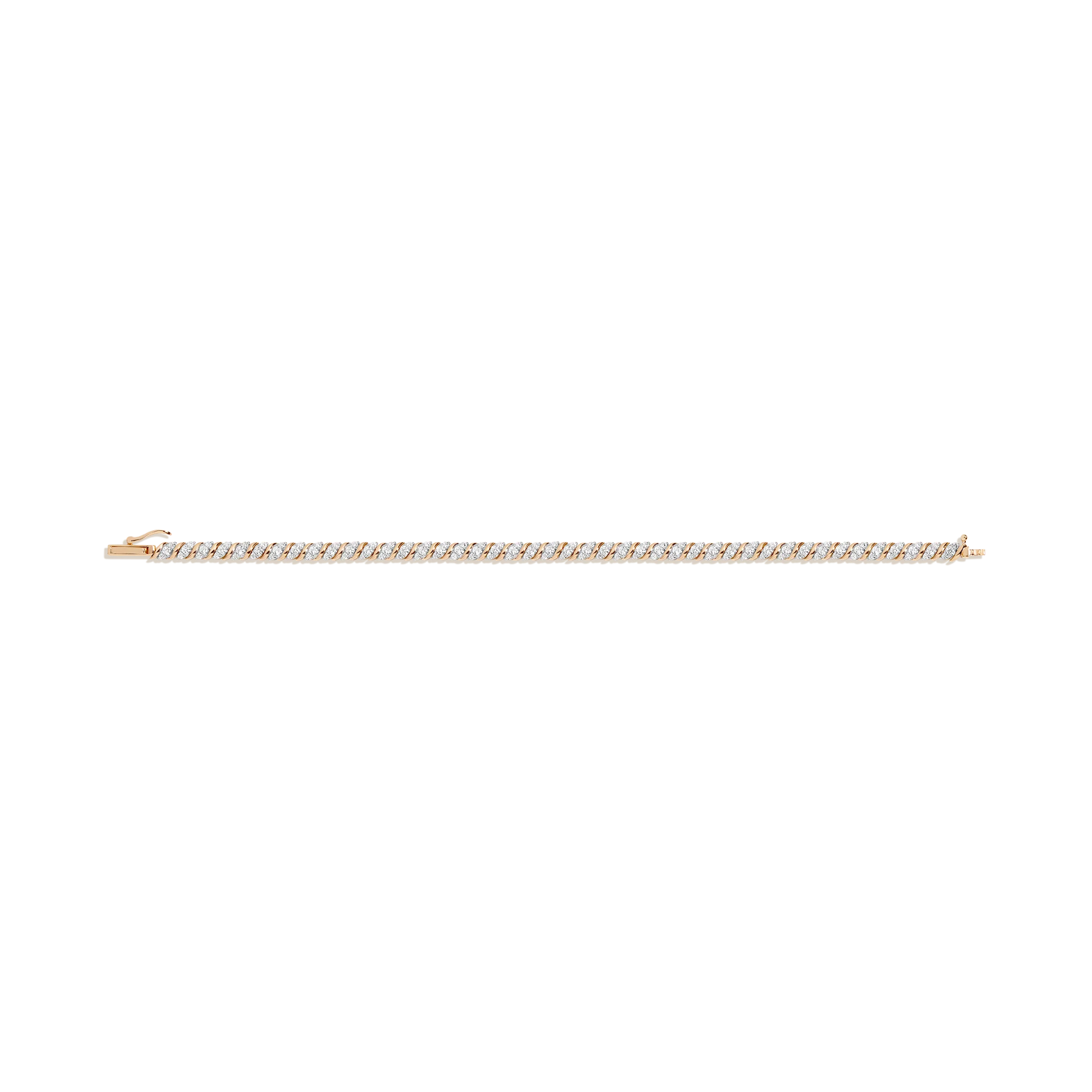 Lab Grown Diamond Triple 'S' Estate Tennis Bracelet - Image 3