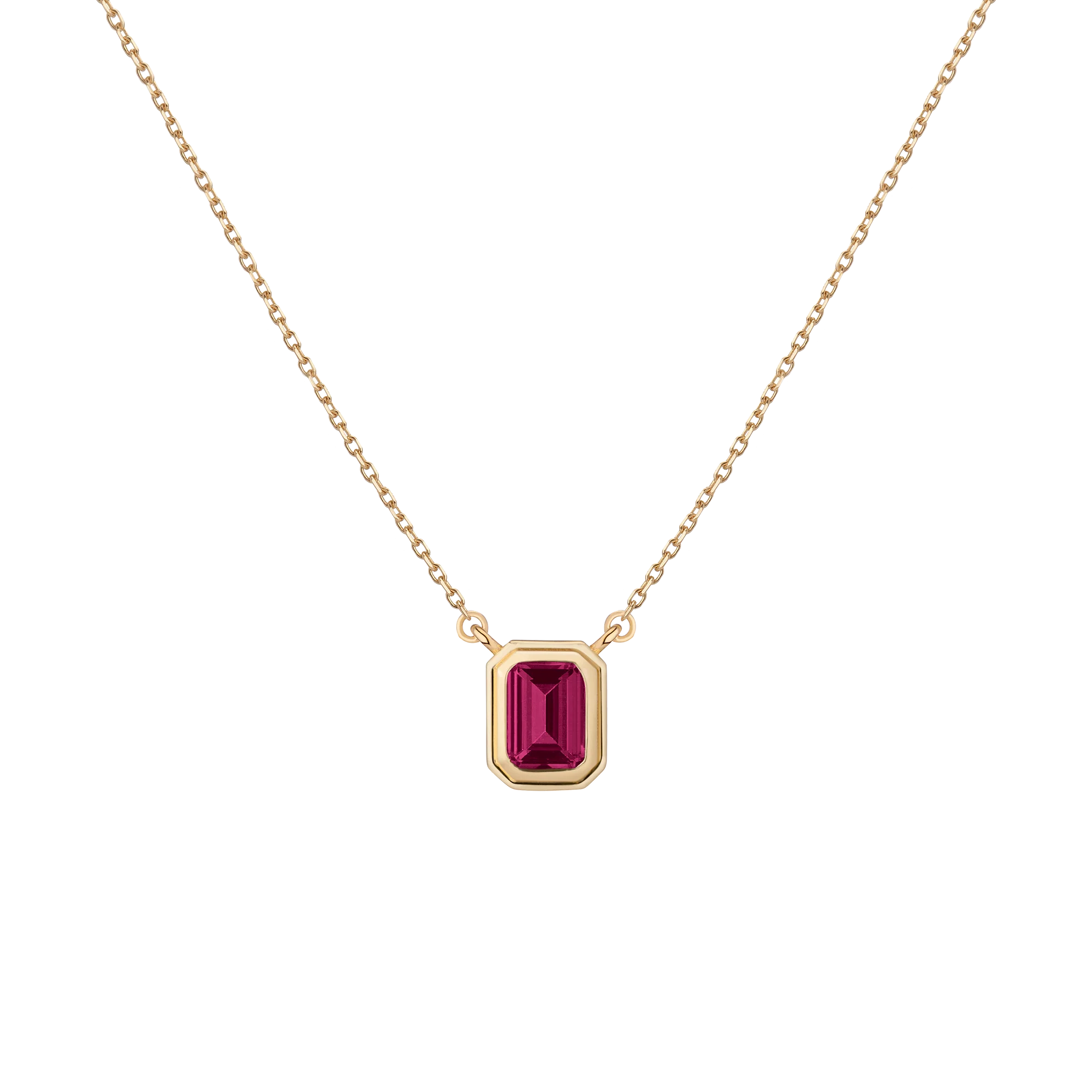 Lab Grown Red Ruby Heirloom Necklace