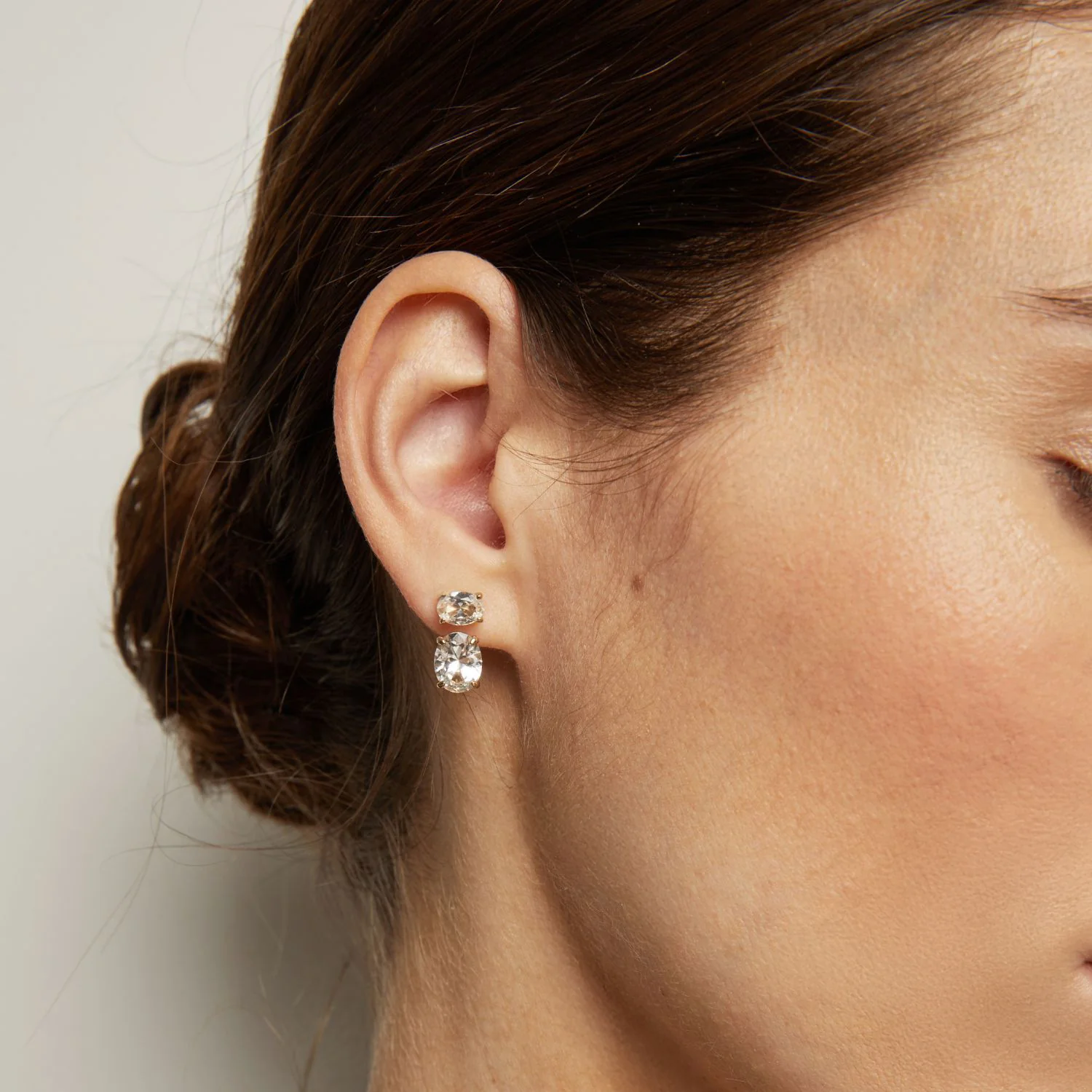 Lab Grown White Sapphire Ear Jacket - Image 45