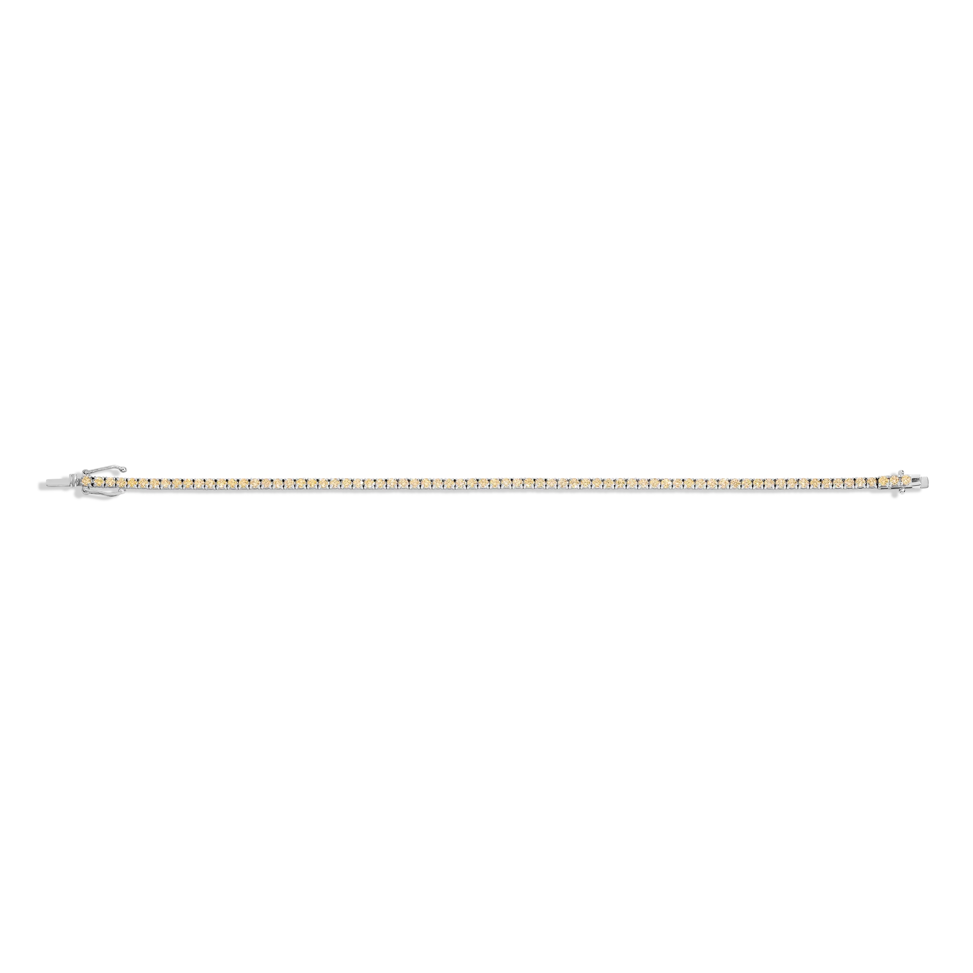 Lab Grown Yellow Diamond Tennis Bracelet - Image 3