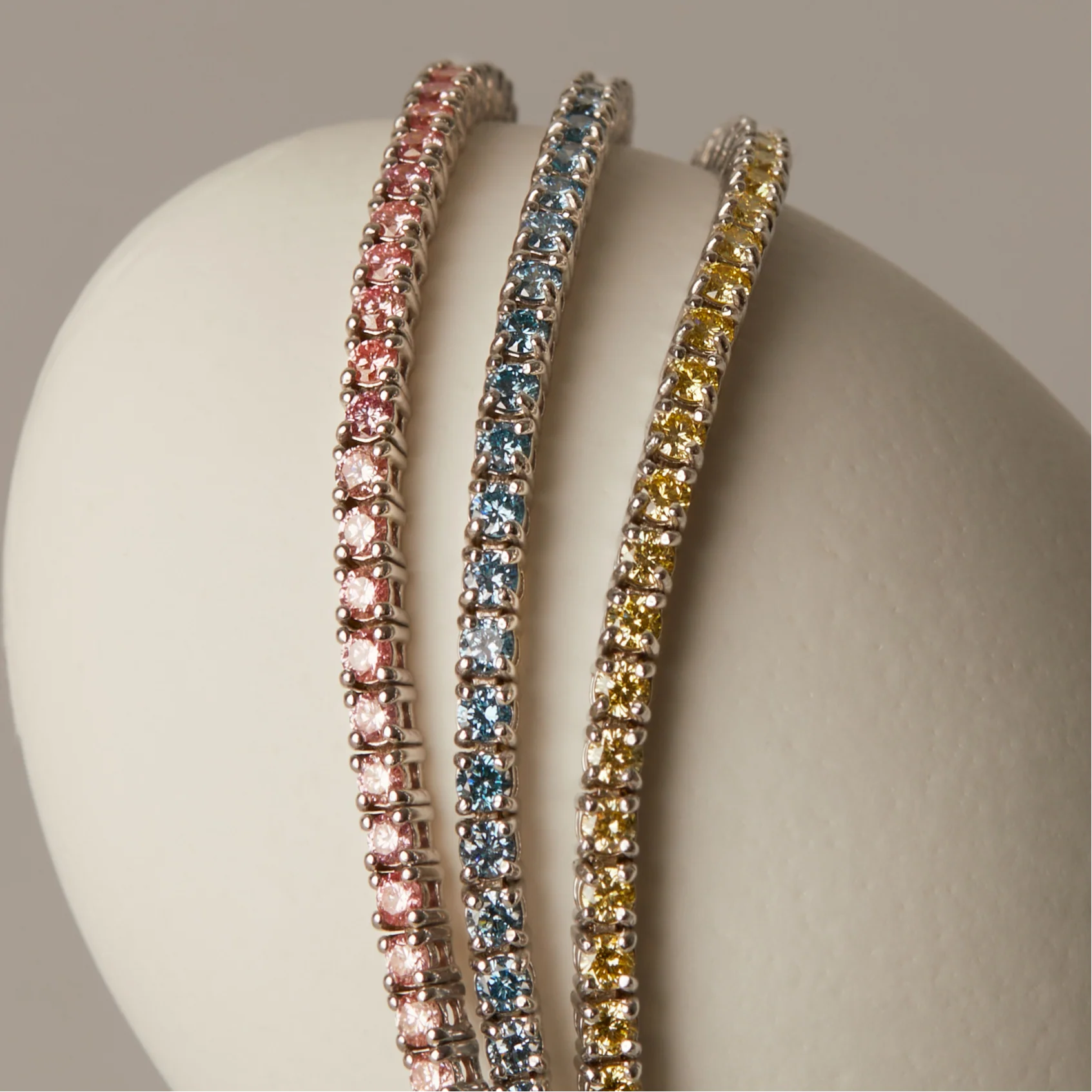 Lab Grown Yellow Diamond Tennis Bracelet - Image 5