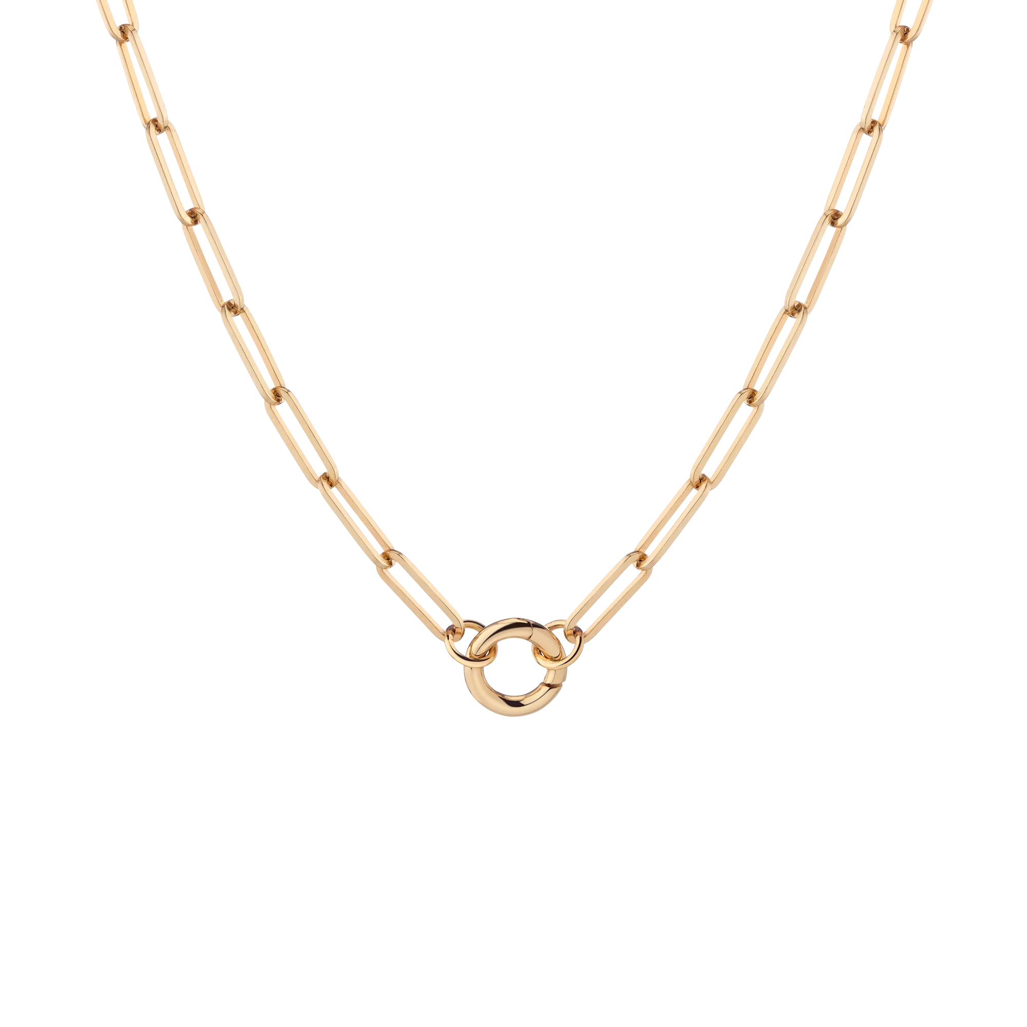 Paperclip Chain Charm Necklace - Image 4