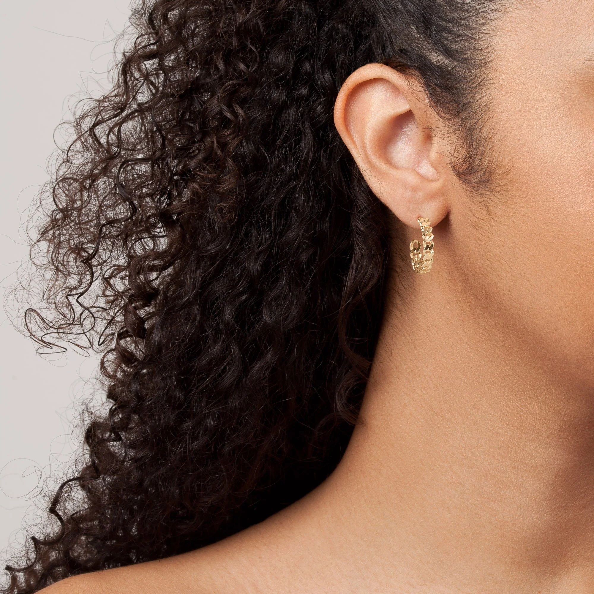 Love Me Knot Gold Hoop Earrings - Image 10