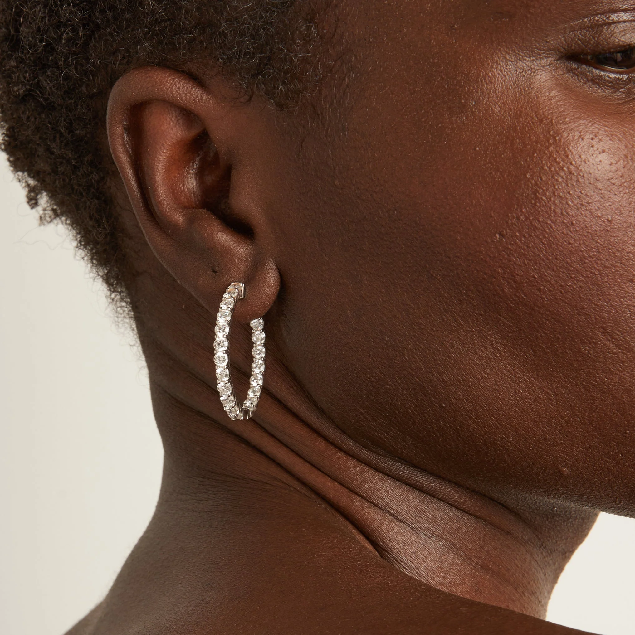 4ct Luxury Lab Grown Diamond Hoops - Image 6