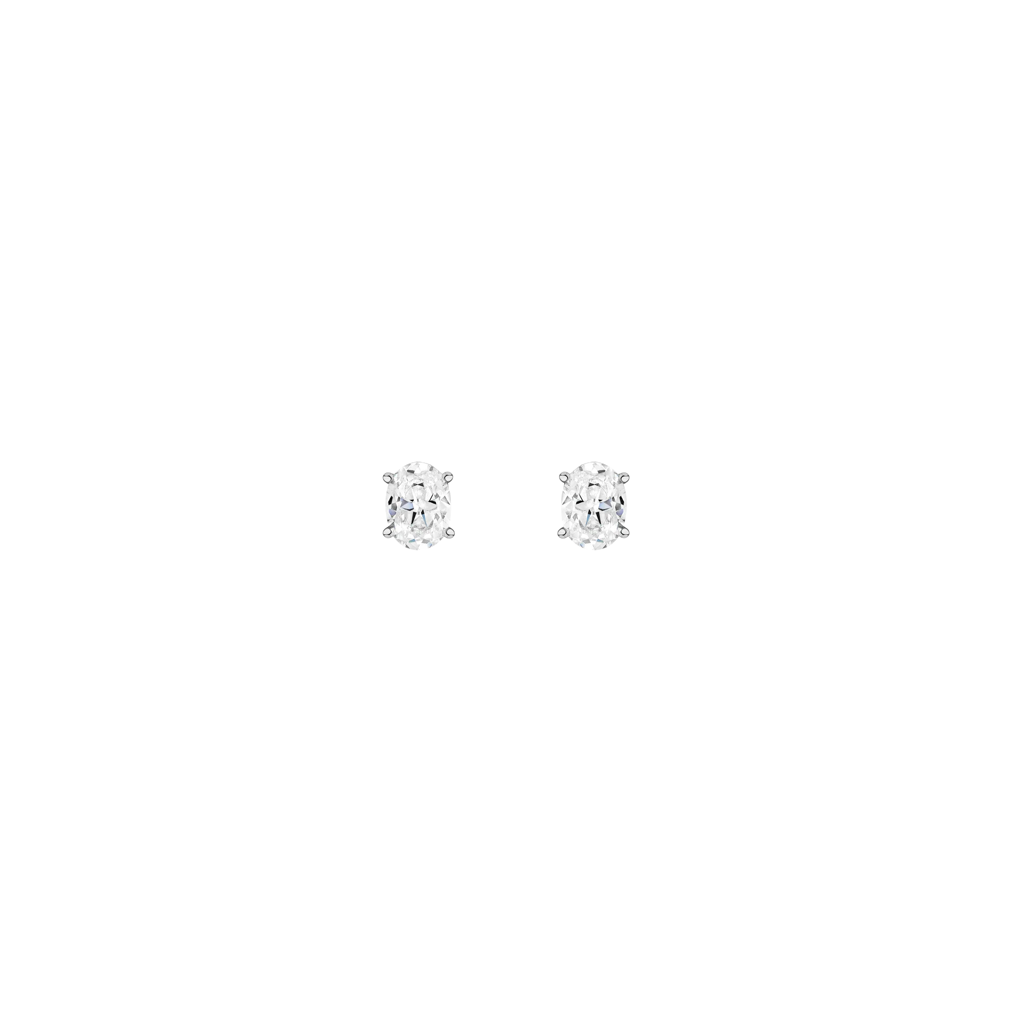 Luxury Oval Lab Grown Diamond Studs - Image 3