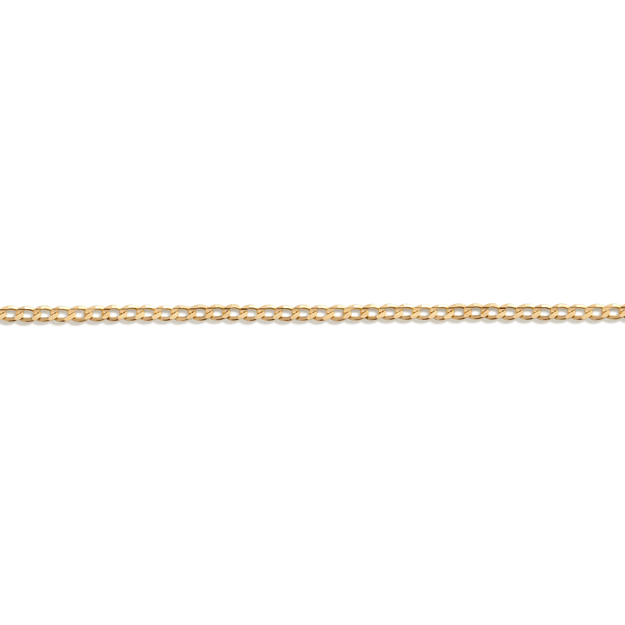 Medium Gold Curb Chain Bracelet - Image 2