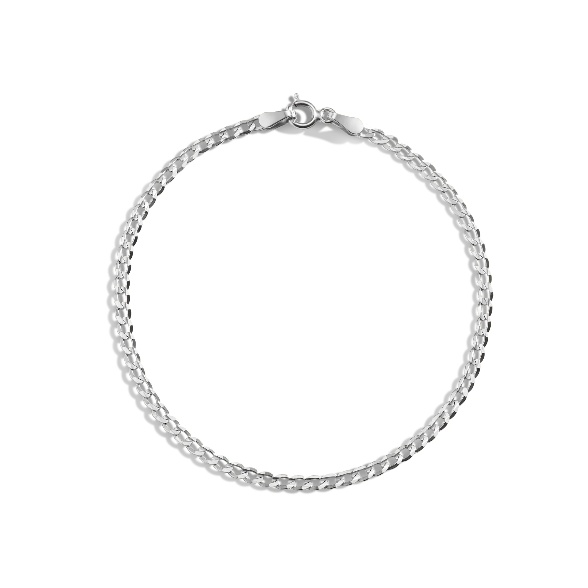 Medium Gold Curb Chain Bracelet - Image 6