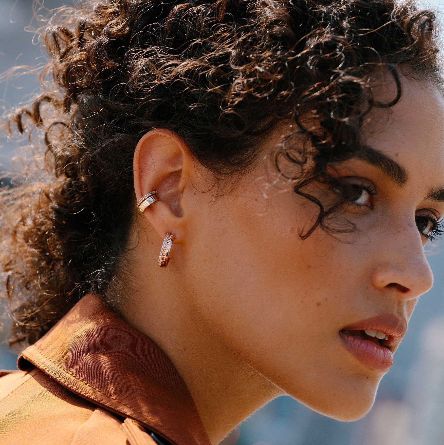 Mini Ear Cuff with Diamonds - Image 17