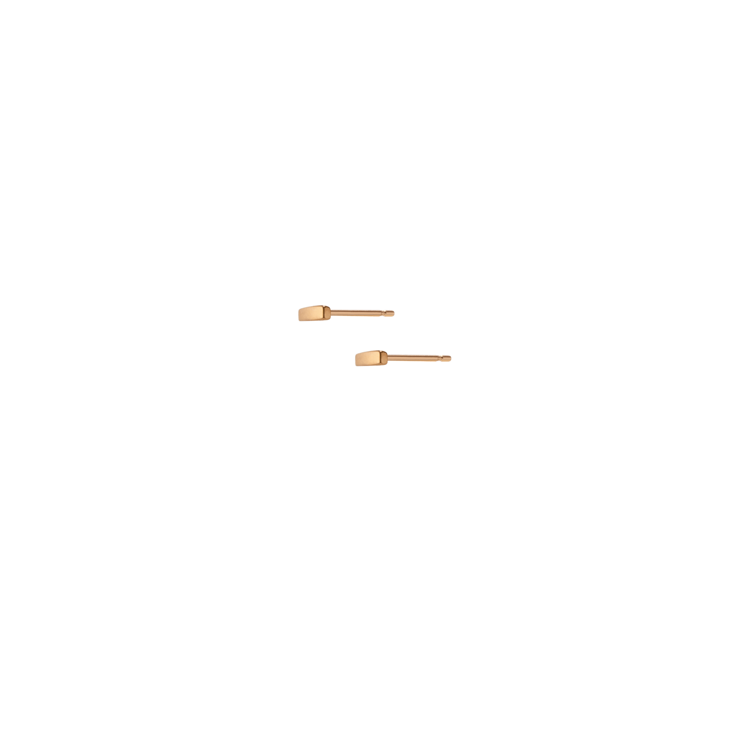 Mini Gold Bar Earring - Image 5
