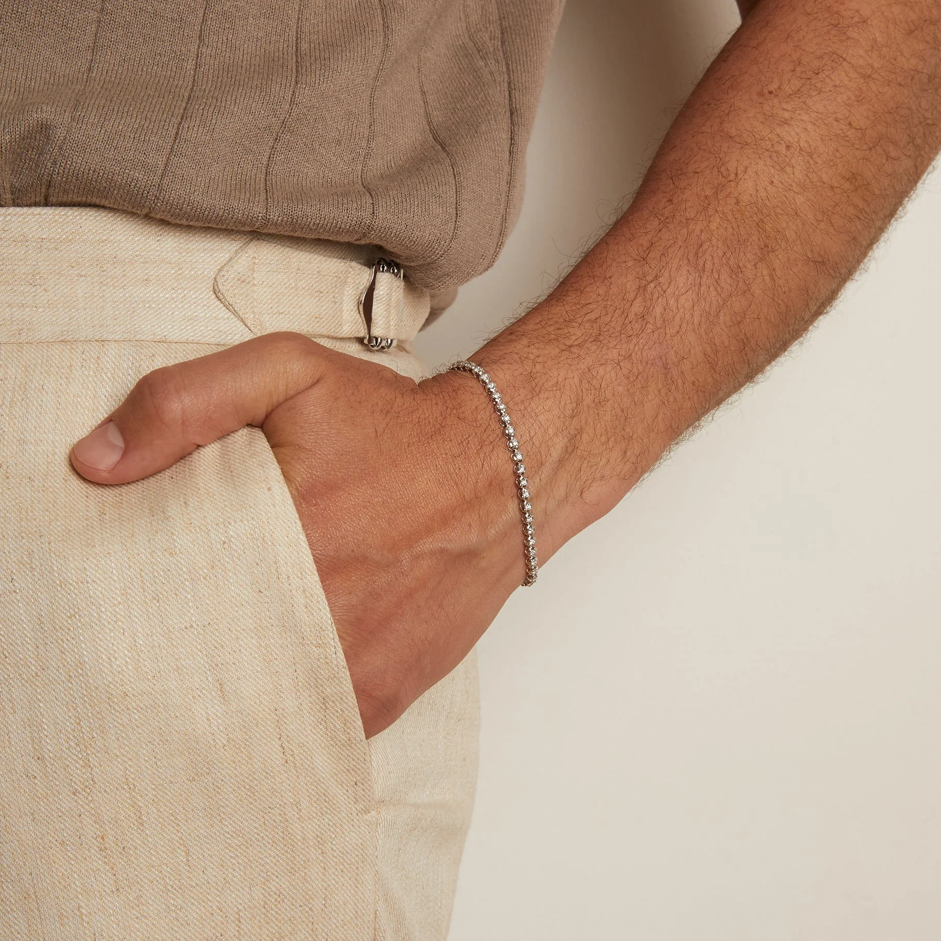 Mini Lab Grown Diamond Tennis Bracelet - Image 14