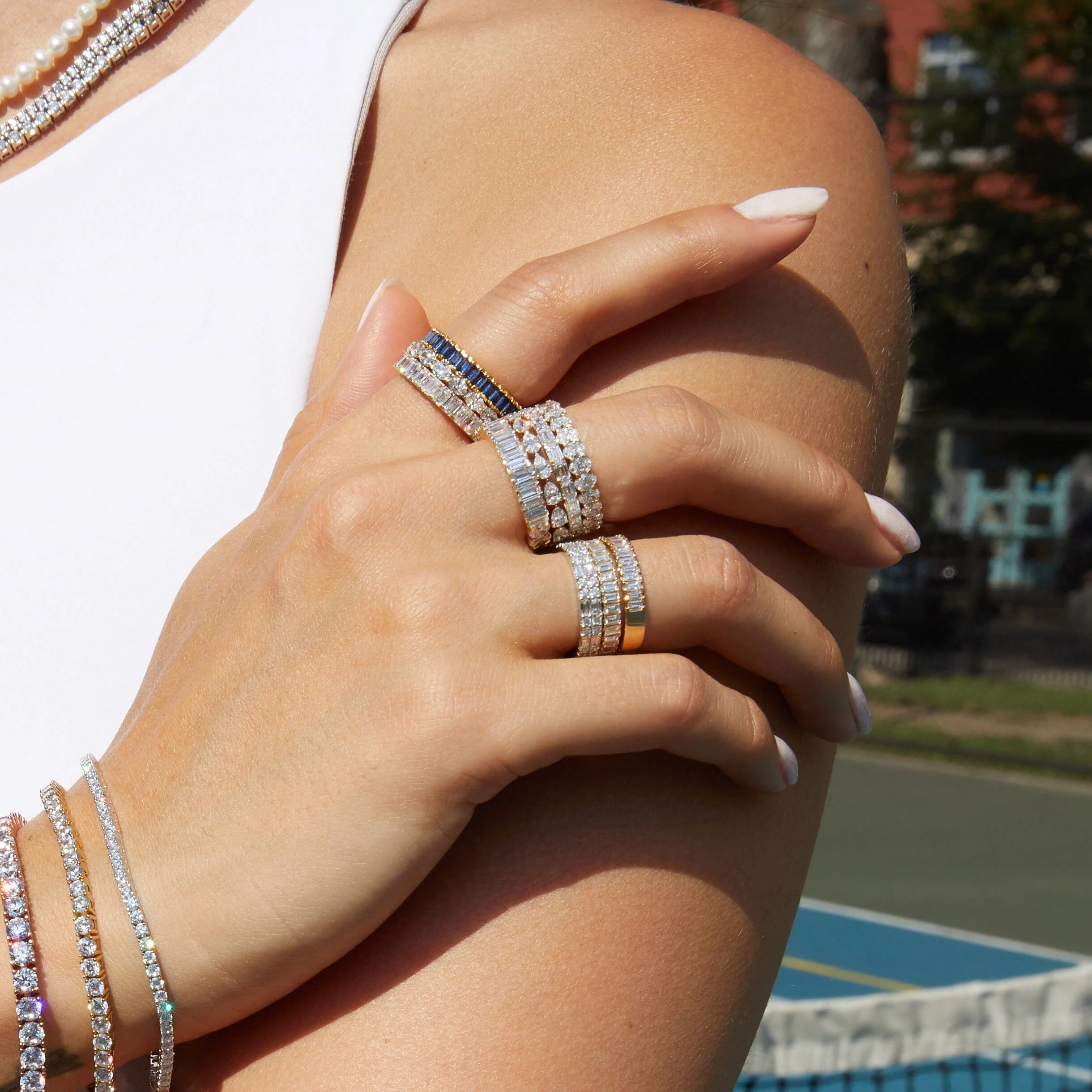 Pear Lab Grown Diamond Eternity Ring - Image 14