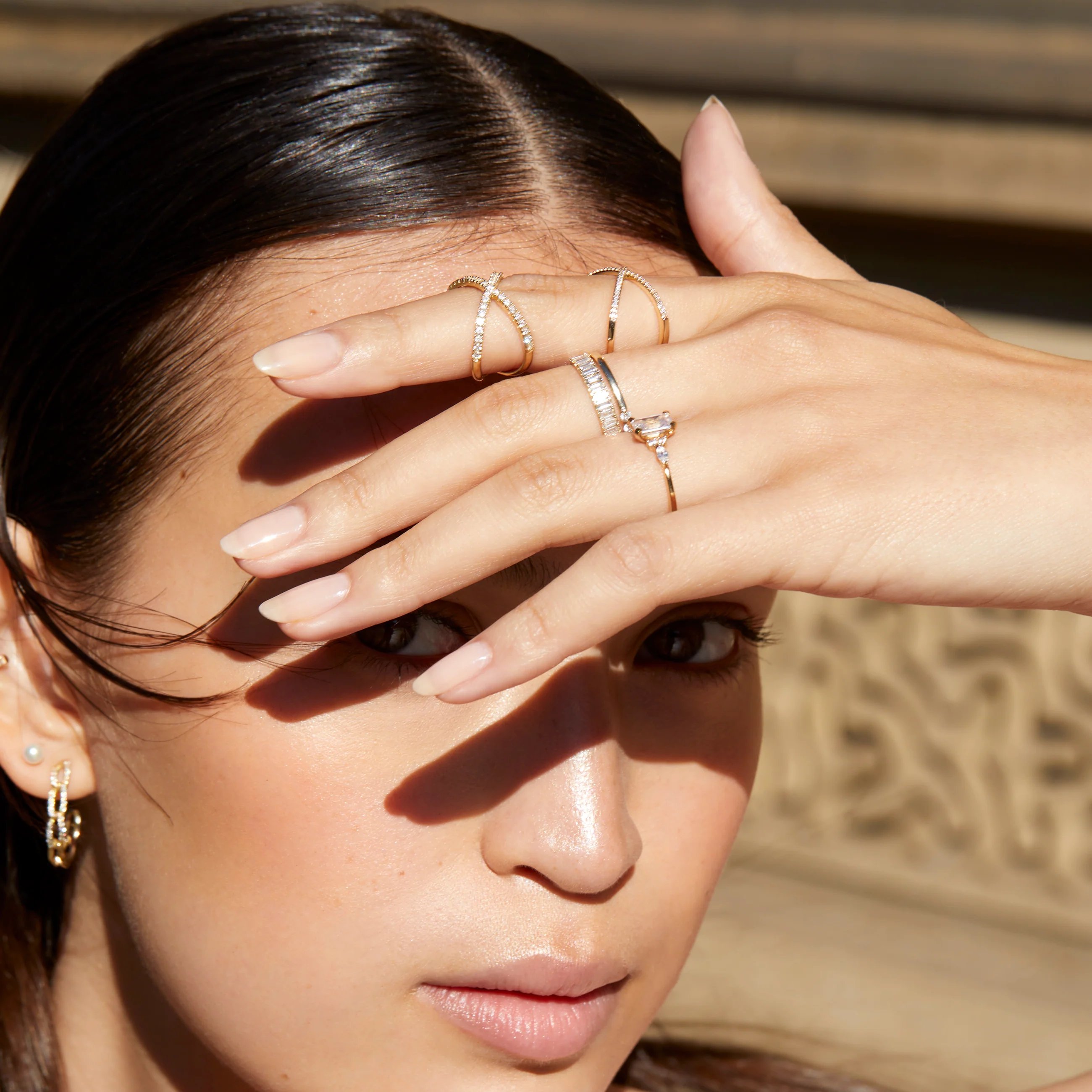 Petite Diamond X Ring - Image 14