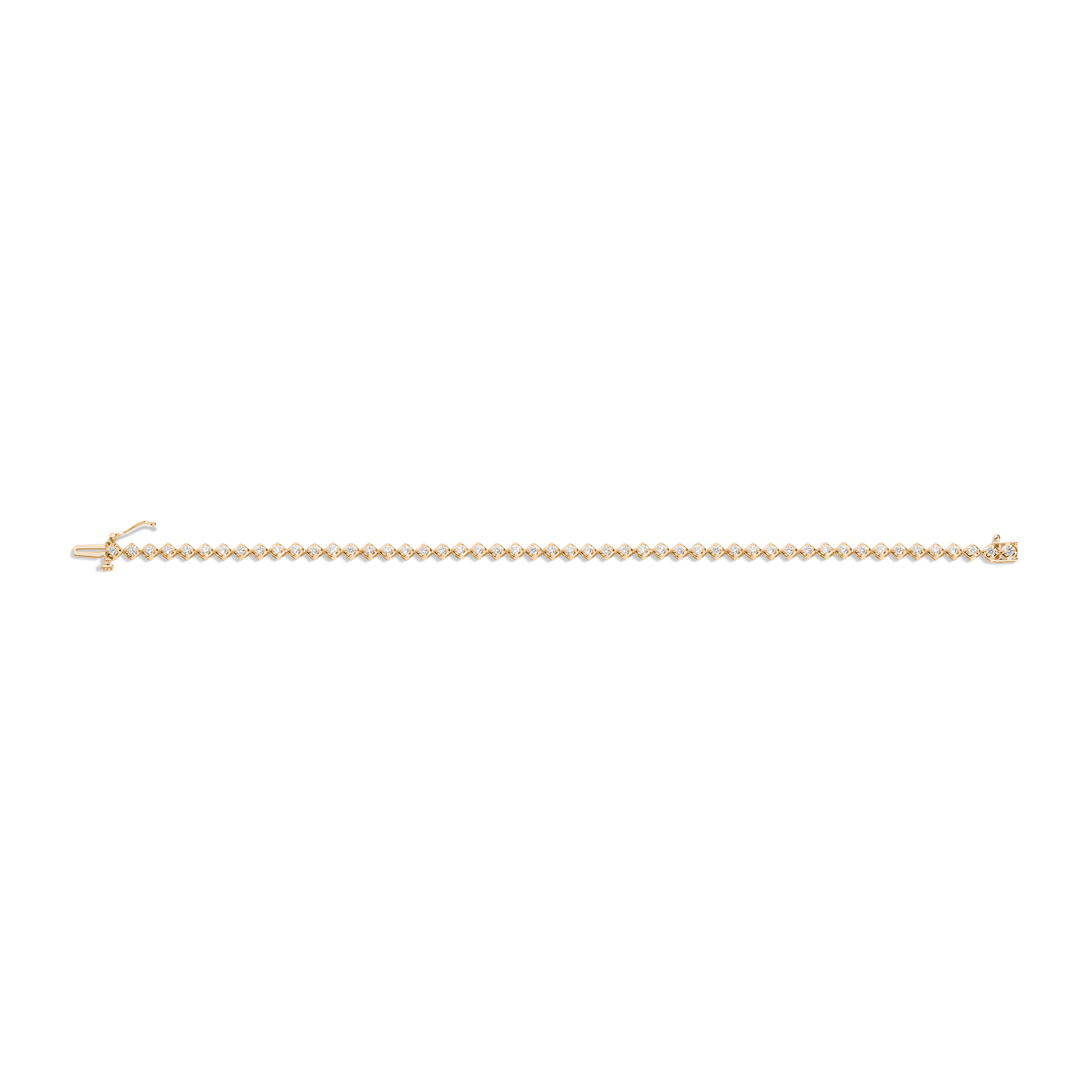 Petite Lab Grown Diamond Tennis Bracelet - Image 4