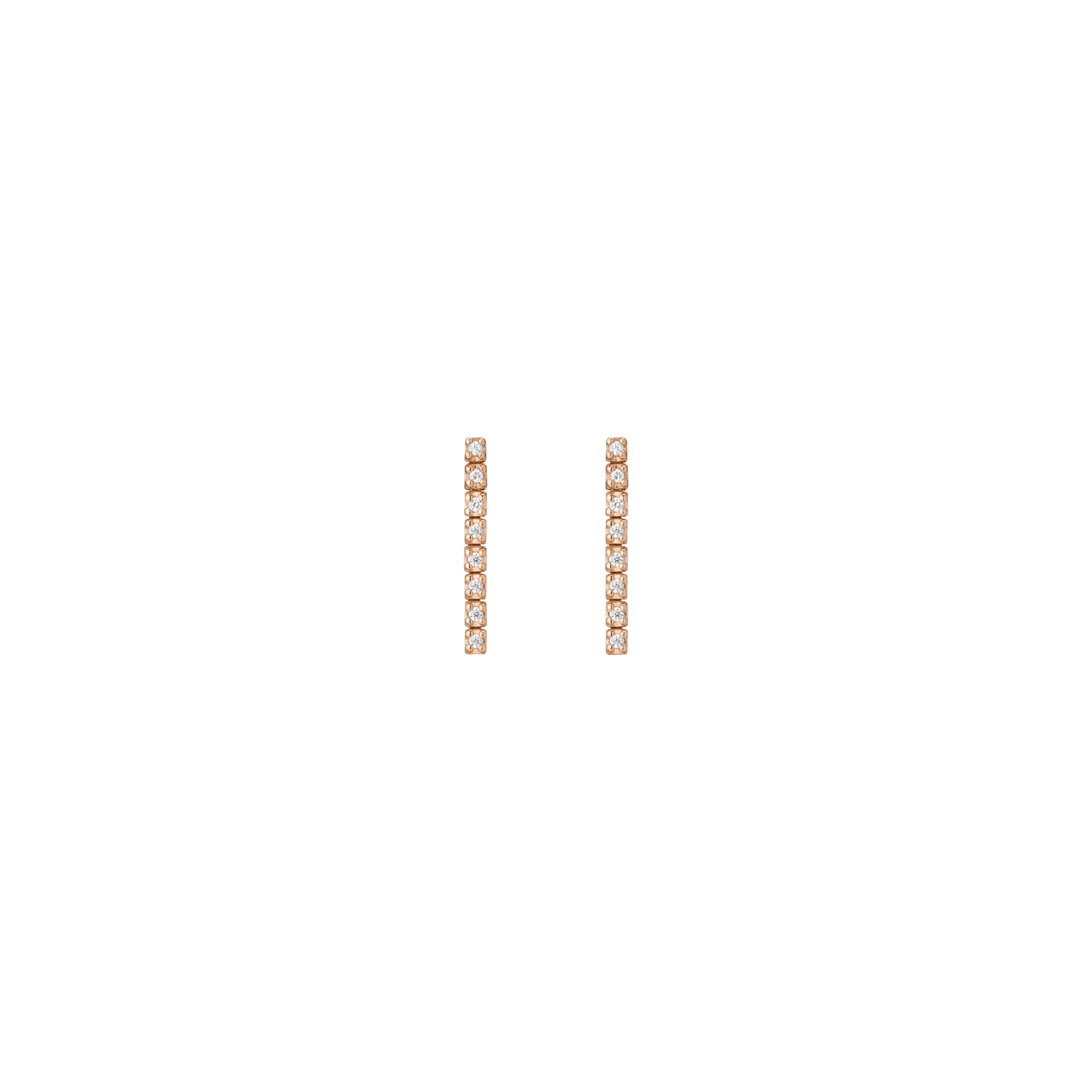 Petite Lab Grown Diamond Tennis Earrings - Image 10