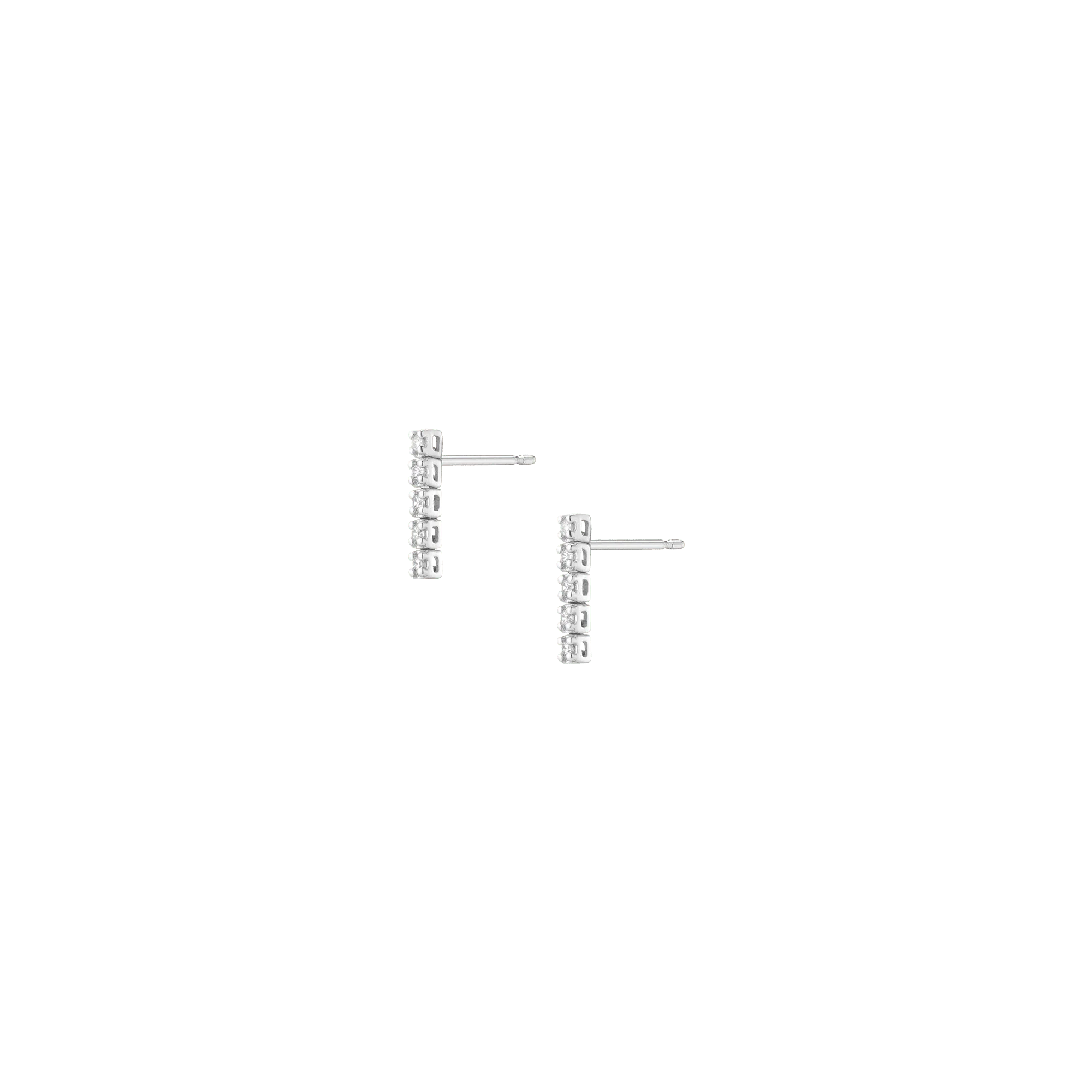 Petite Lab Grown Diamond Tennis Earrings - Image 17
