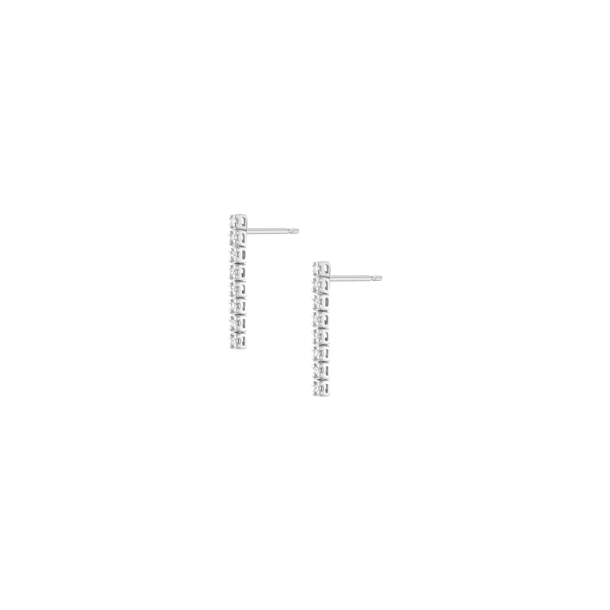 Petite Lab Grown Diamond Tennis Earrings - Image 20