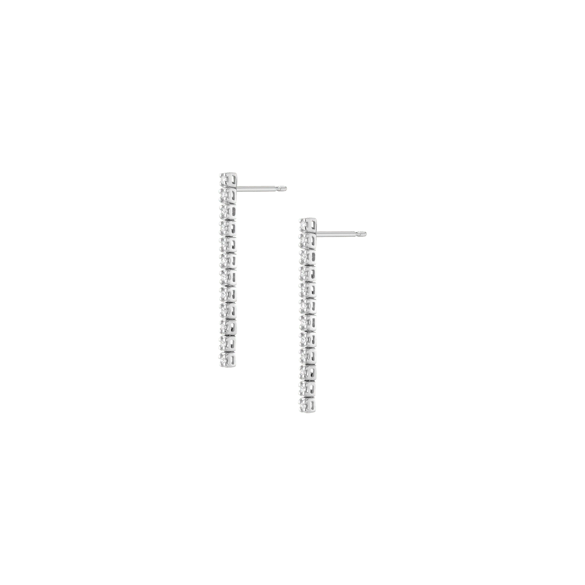 Petite Lab Grown Diamond Tennis Earrings - Image 23